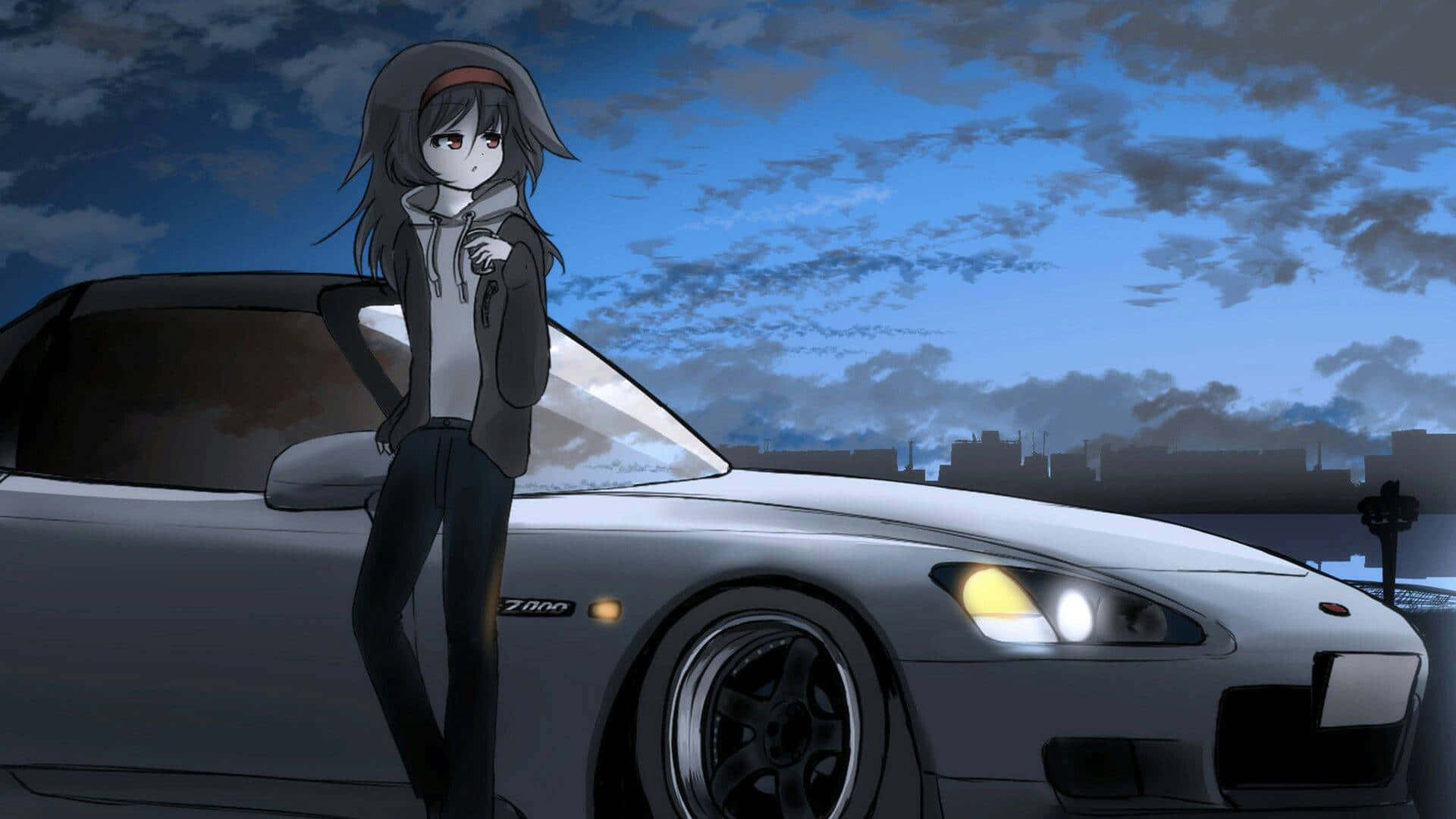 Udforsk de uendelige muligheder i Anime med Anime-bilen Wallpapers