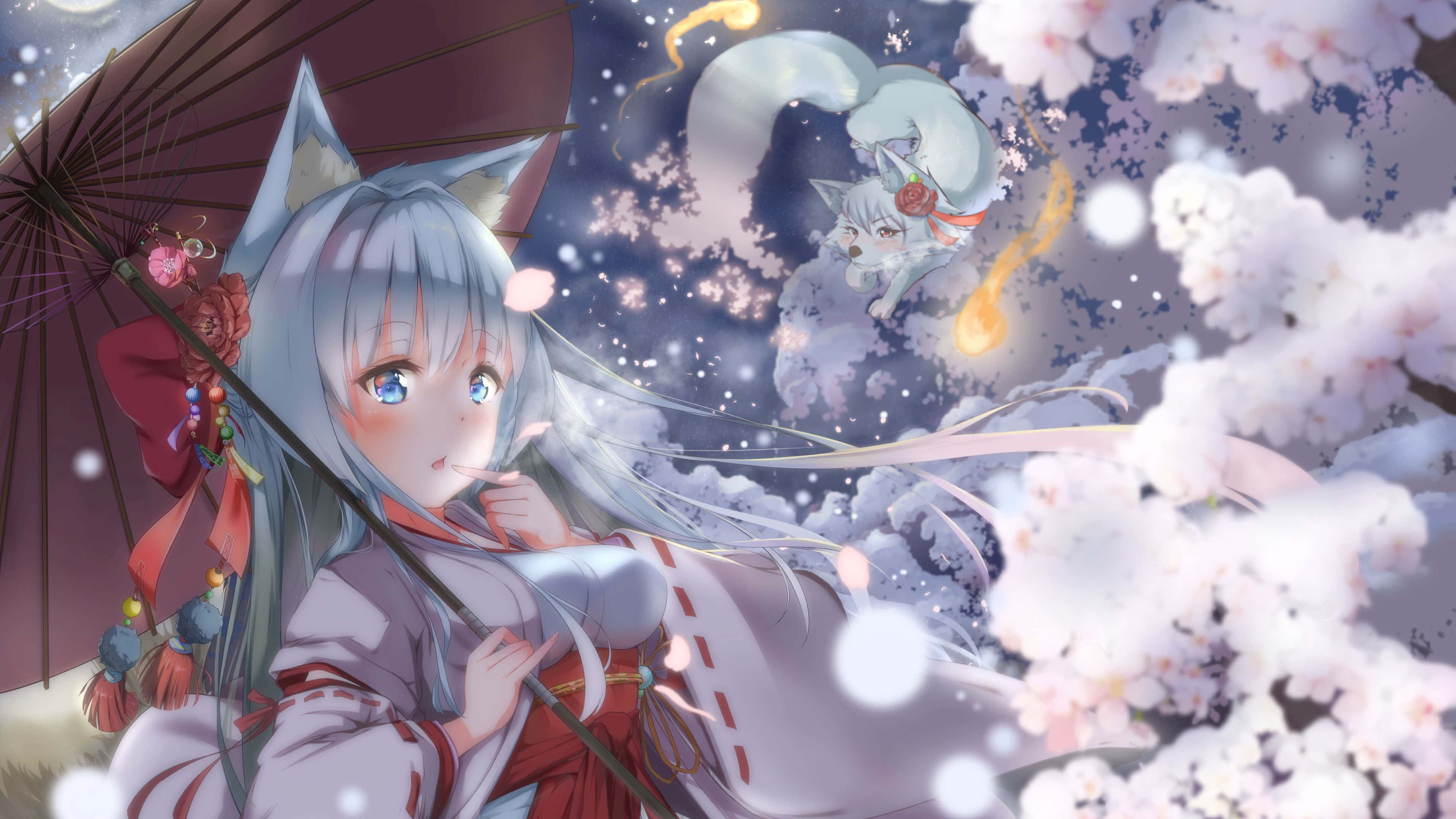 Udforsk den fantastiske skønhed af Anime i 4K Wallpapers
