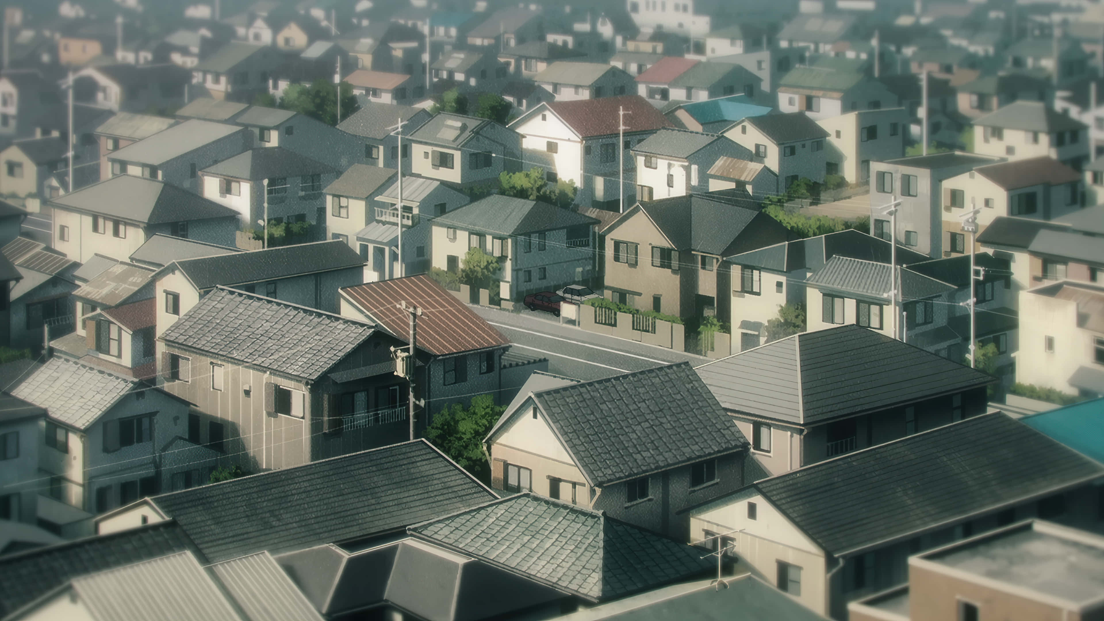 Udforsk den farverige by Anime! Wallpapers