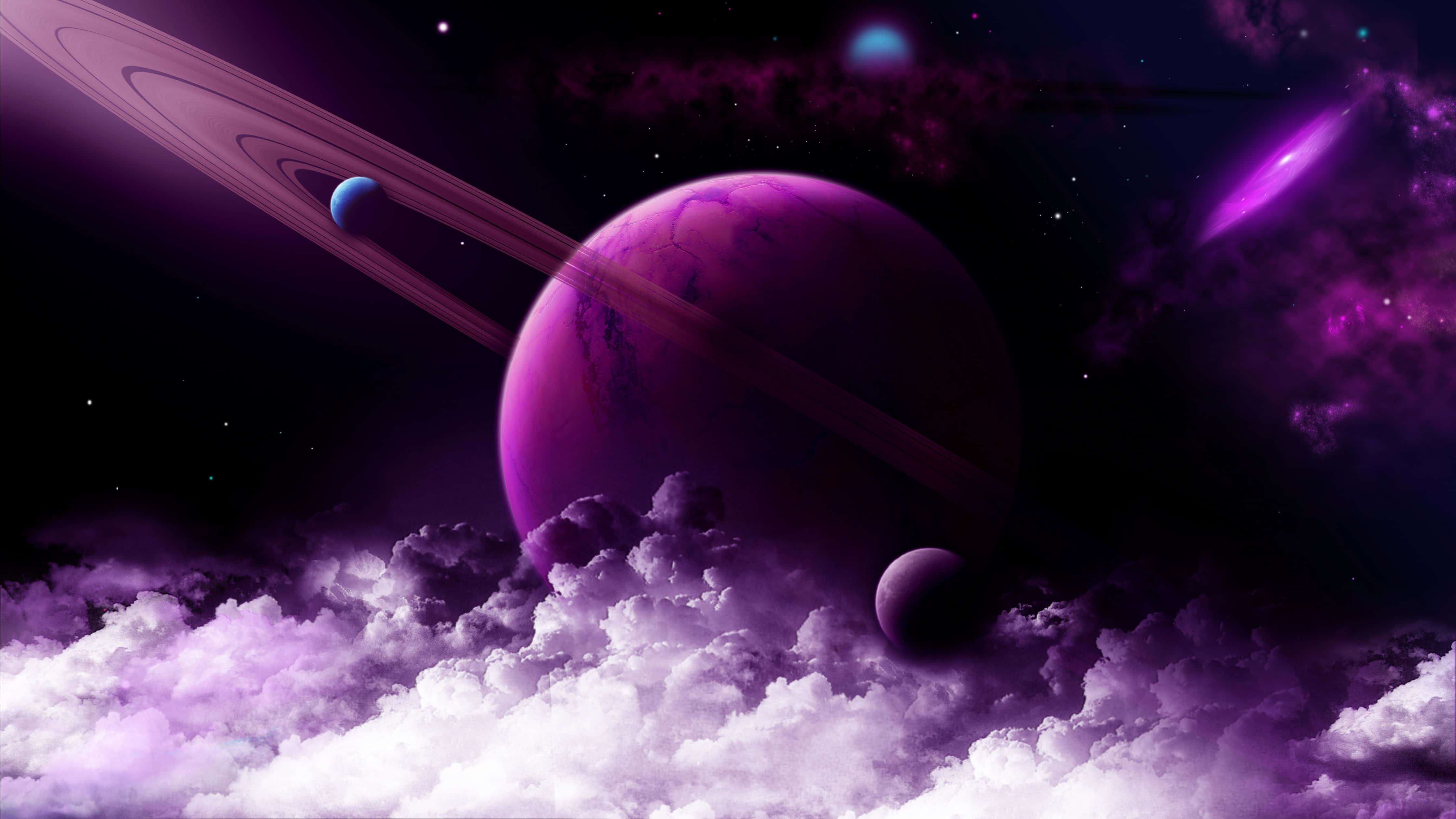 Udforsk den lilla galakse Wallpapers