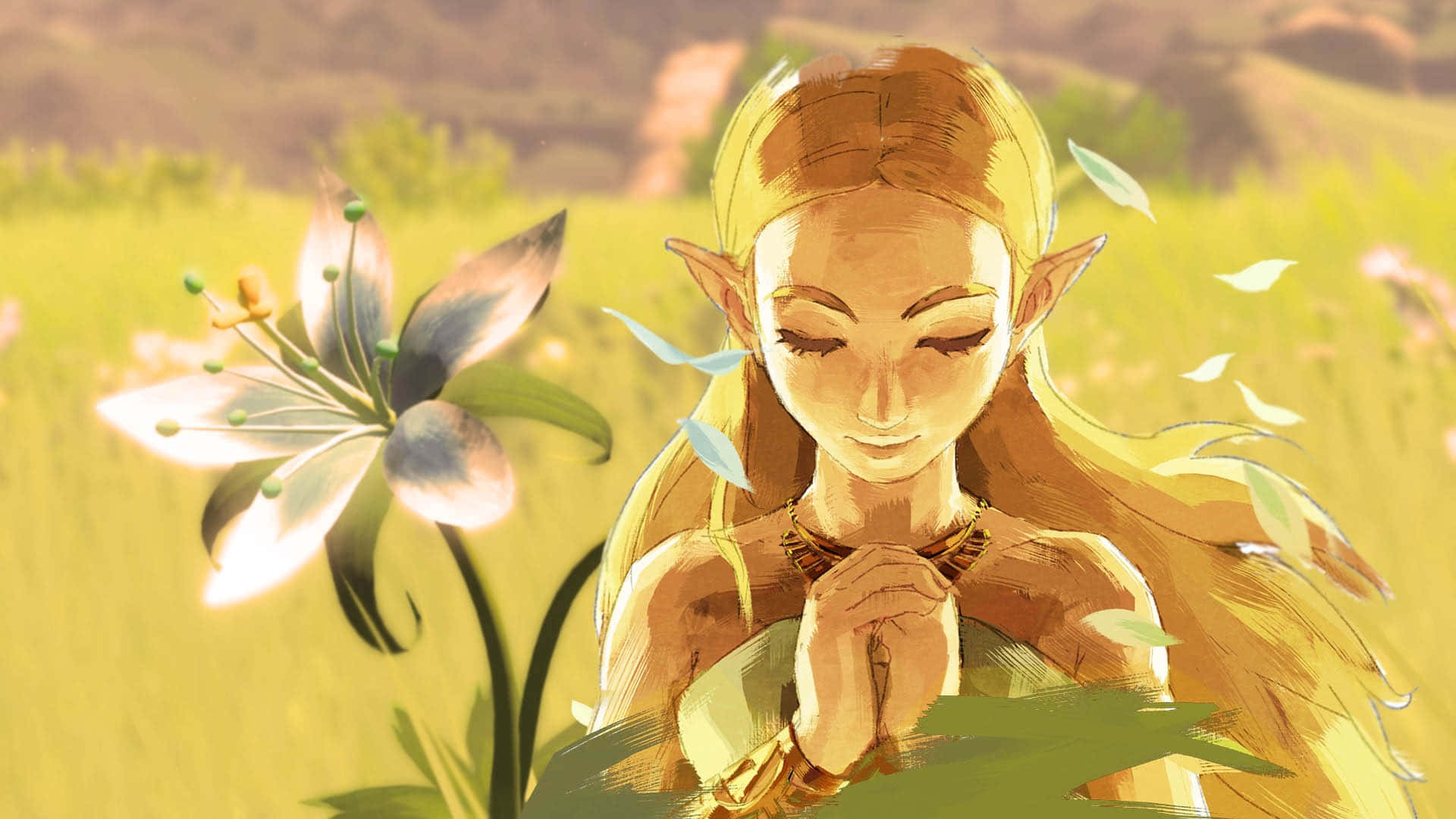 Udforsk den mystiske verden Hyrule i The Legend of Zelda Wallpapers