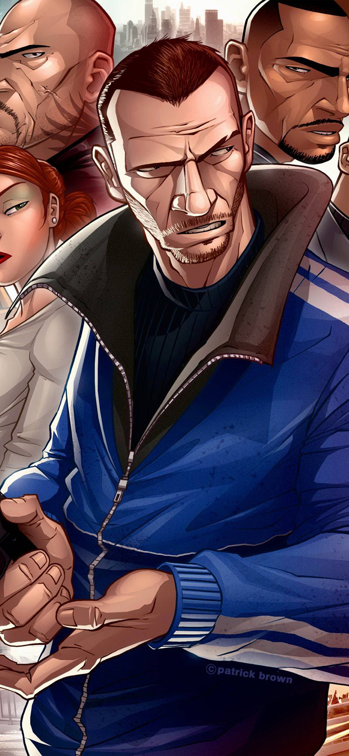 Udforsk den spændende virtuelle verden i Gta 5 på din iPhone! Wallpapers