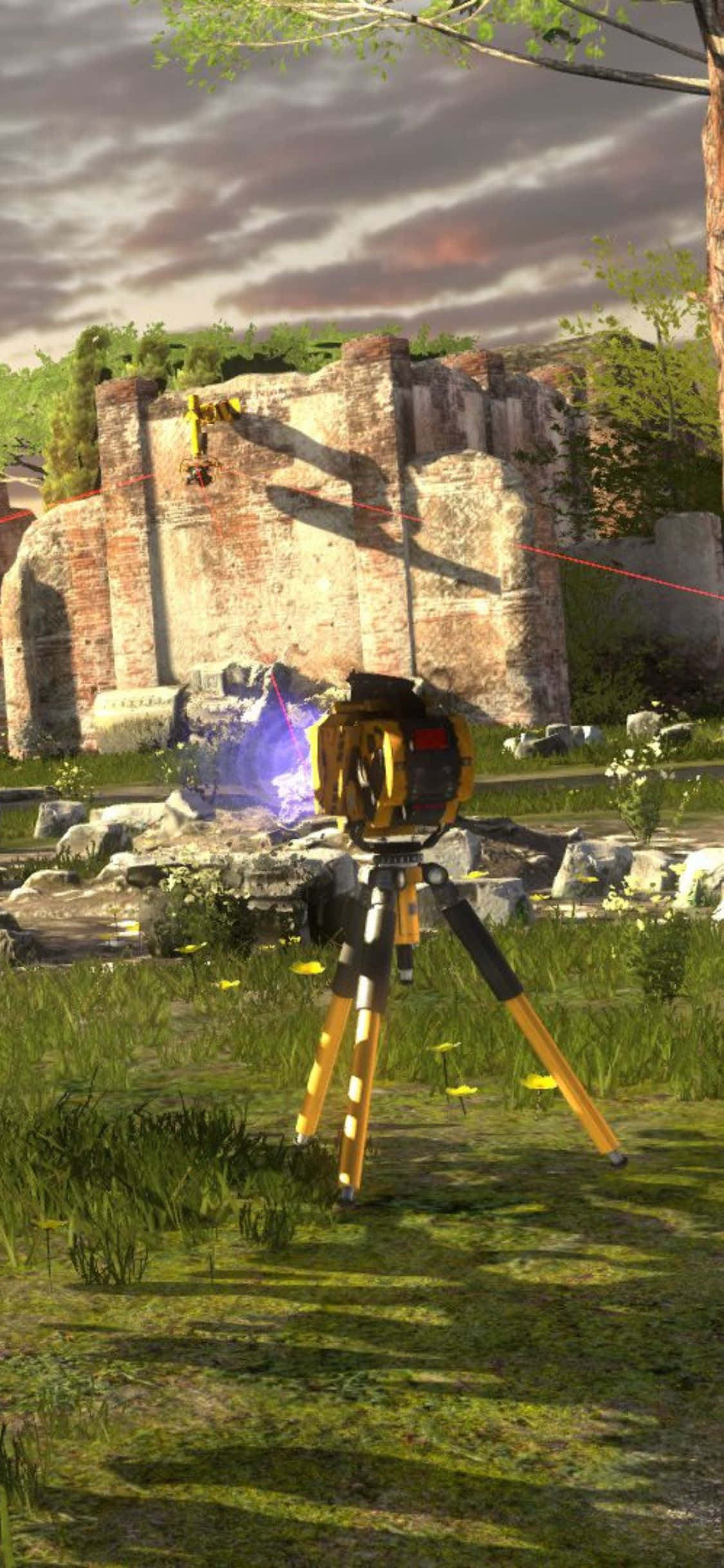 Udforsk den surrealistiske verden i The Talos Principle på din iPhone X Wallpapers