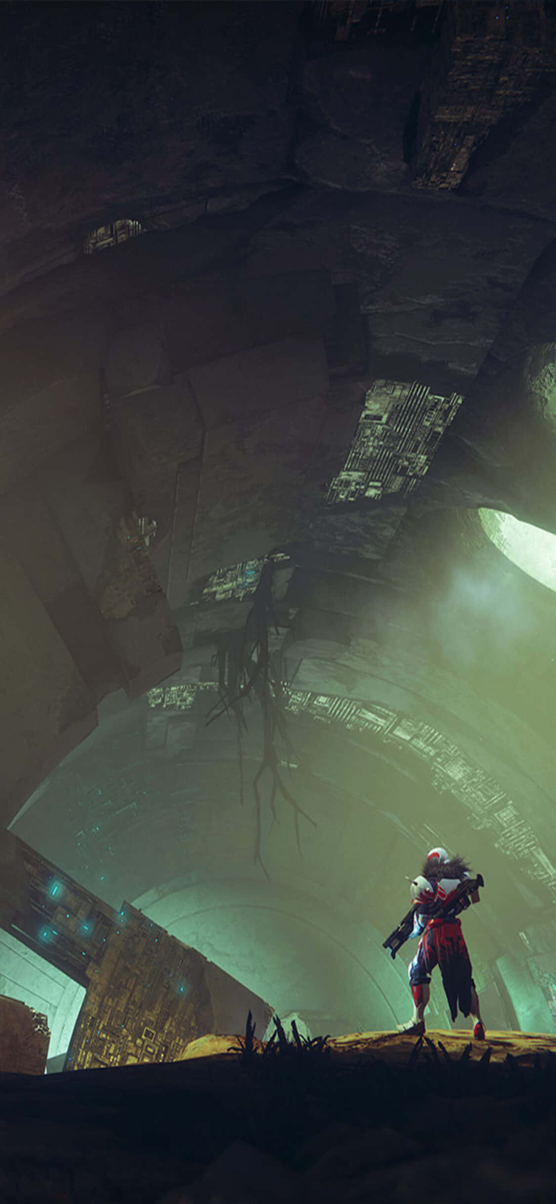 Udforsk Destiny 2's univers med den revolutionerende iPhone Xs Wallpapers