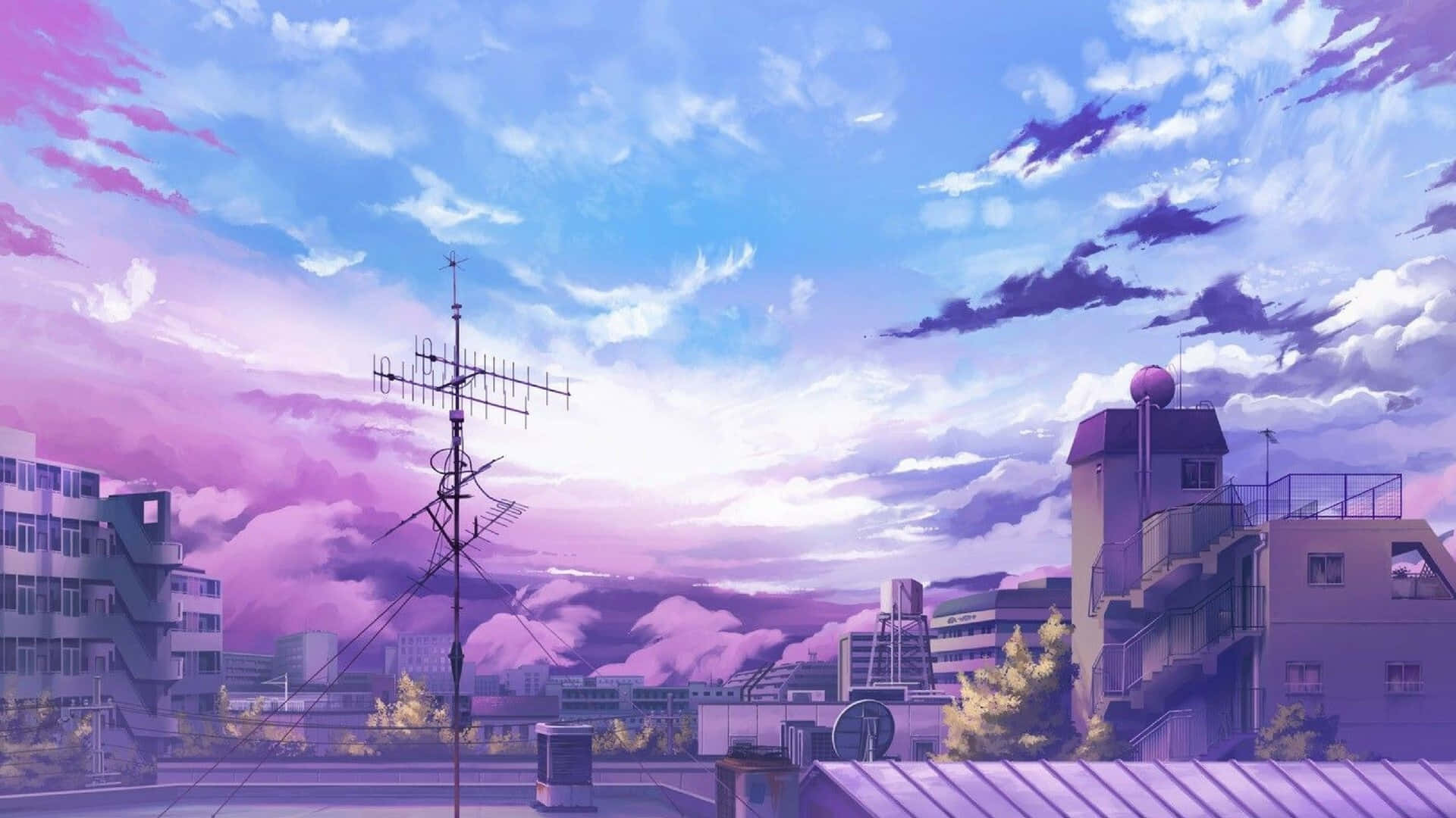 Udforsk det enorme anime-landskab Wallpapers