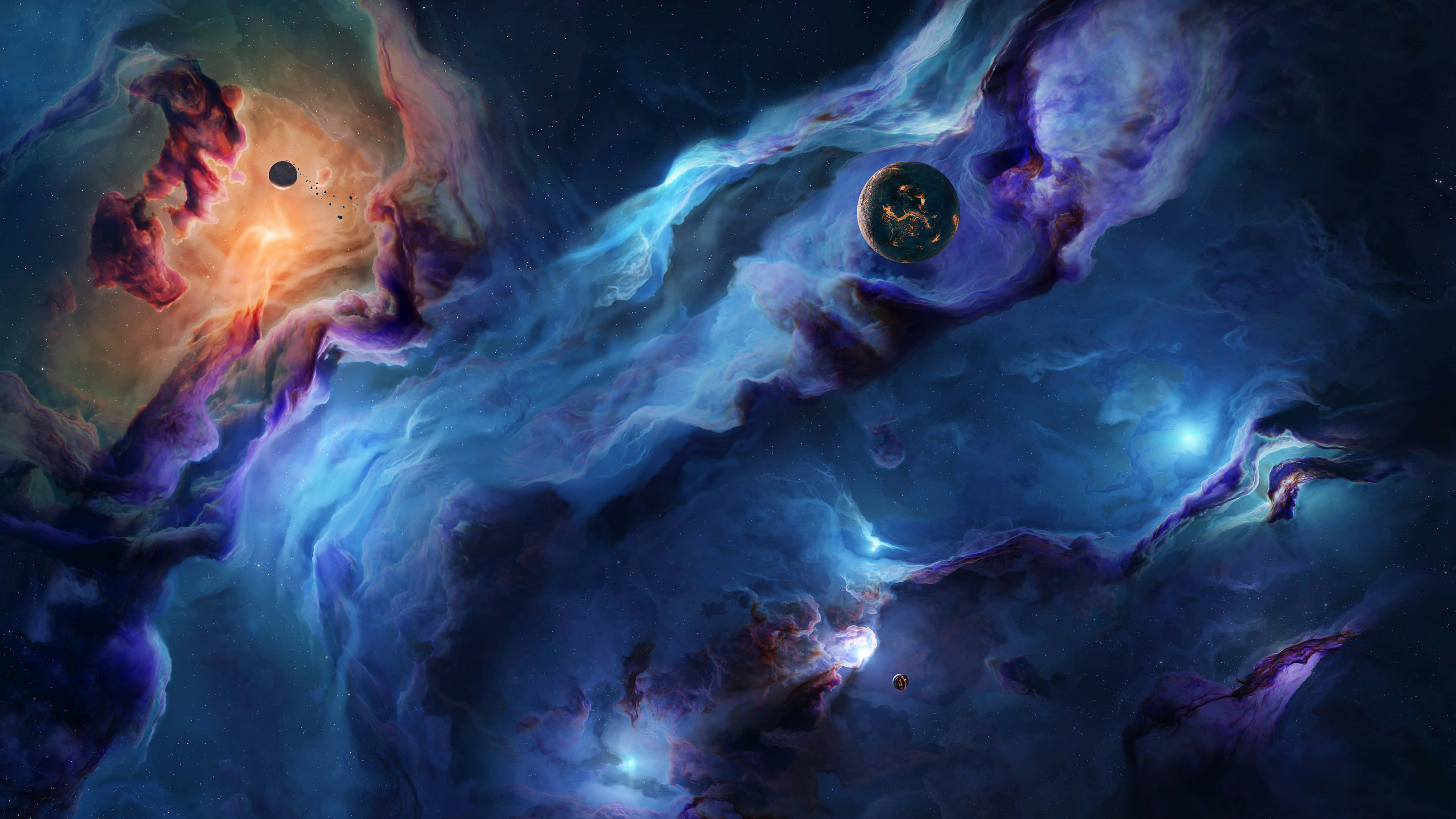 Udforsk dybderne af 4K-rummet Wallpapers