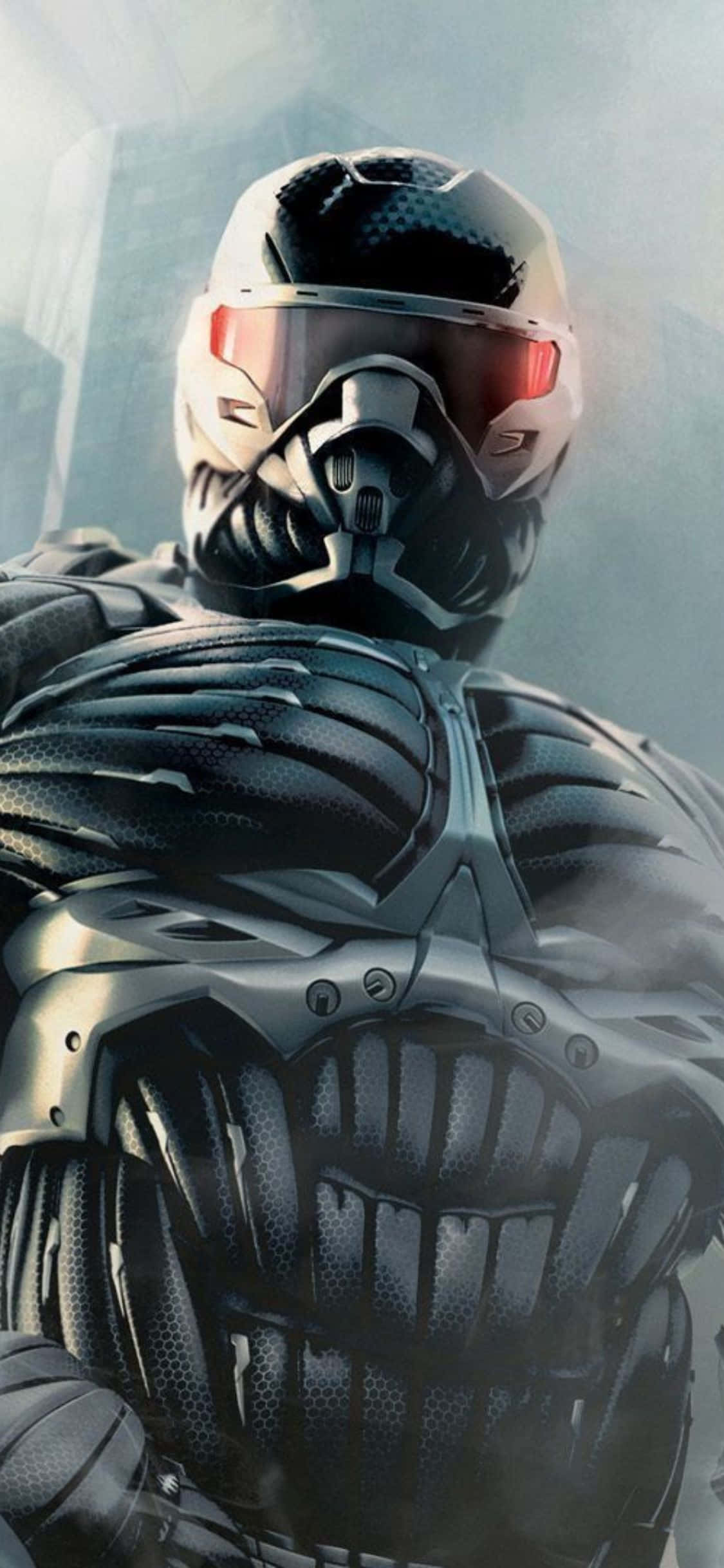 Udforsk en futuristisk verden med Crysis 3 og iPhone X Wallpapers