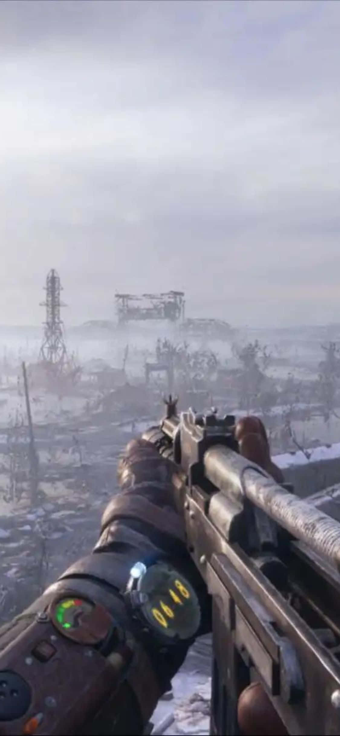 Udforsk en postapokalyptisk verden på din iPhone X med Metro Exodus. Wallpapers