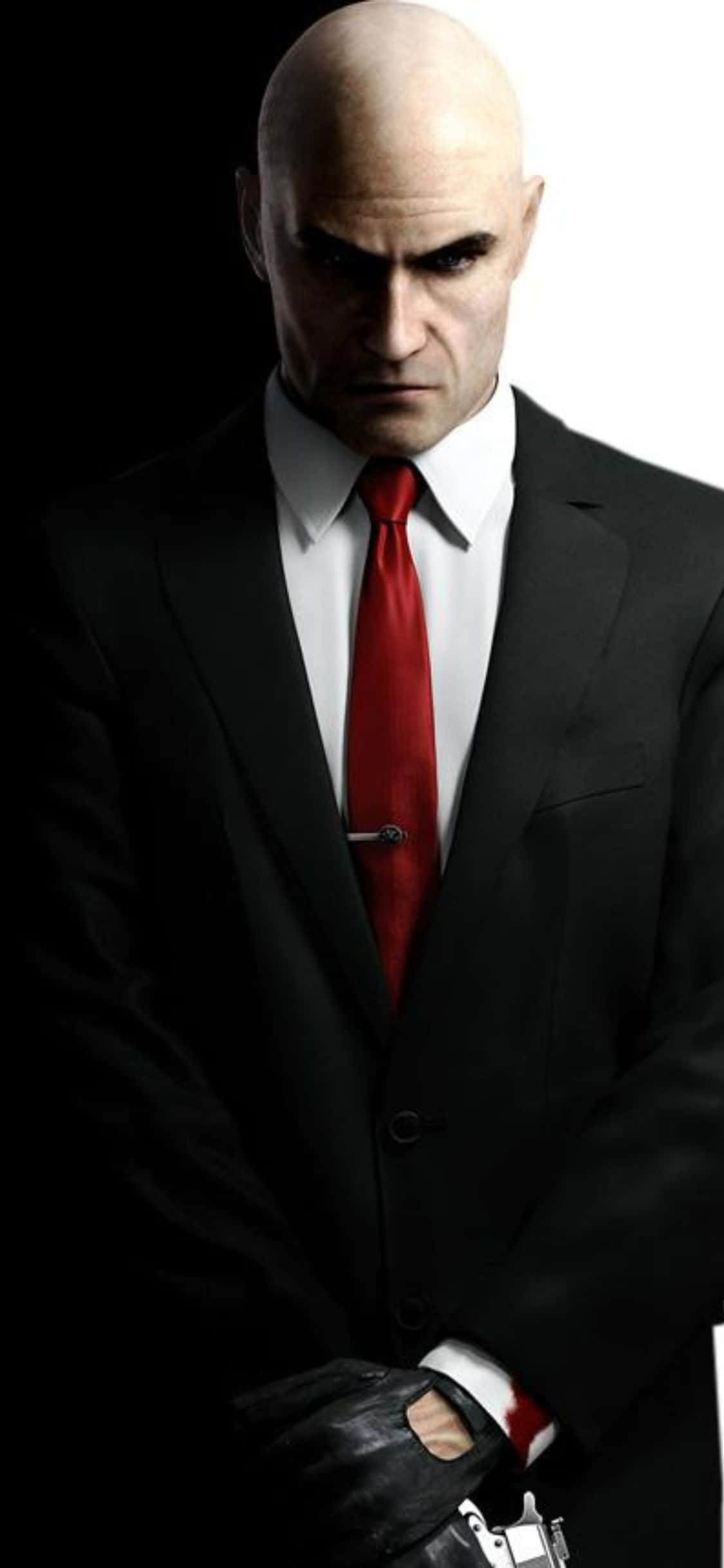 Afdæk en verden af mørke hemmeligheder med Hitman Absolution på iPhone X Wallpapers