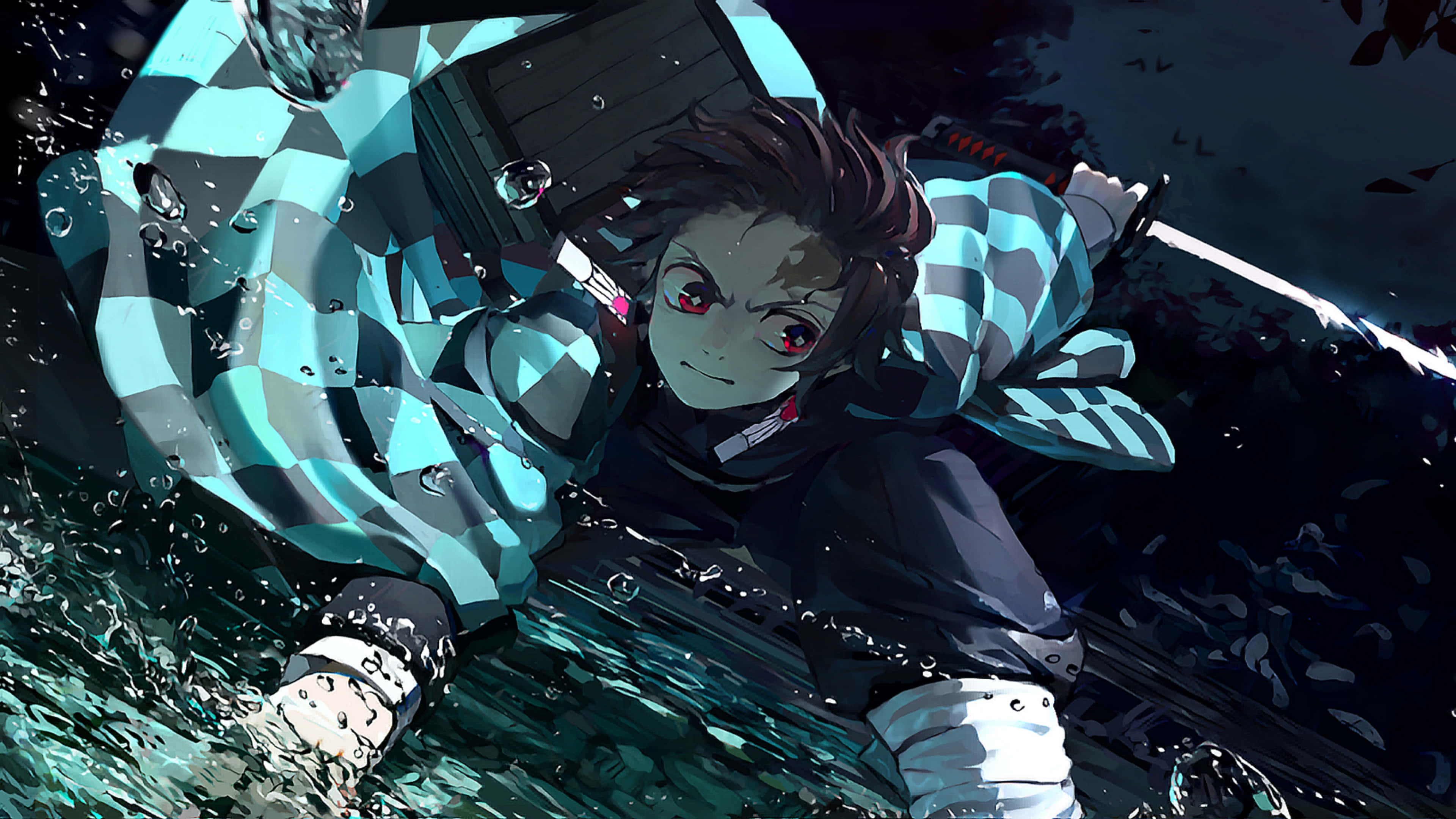 Udforsk en visuelt fortryllende verden i Demon Slayer 4K Wallpapers