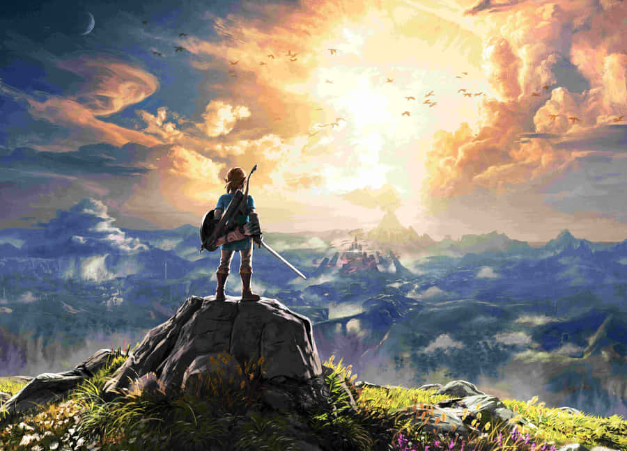 Udforsk Hyrule med Link fra The Legend of Zelda Wallpapers