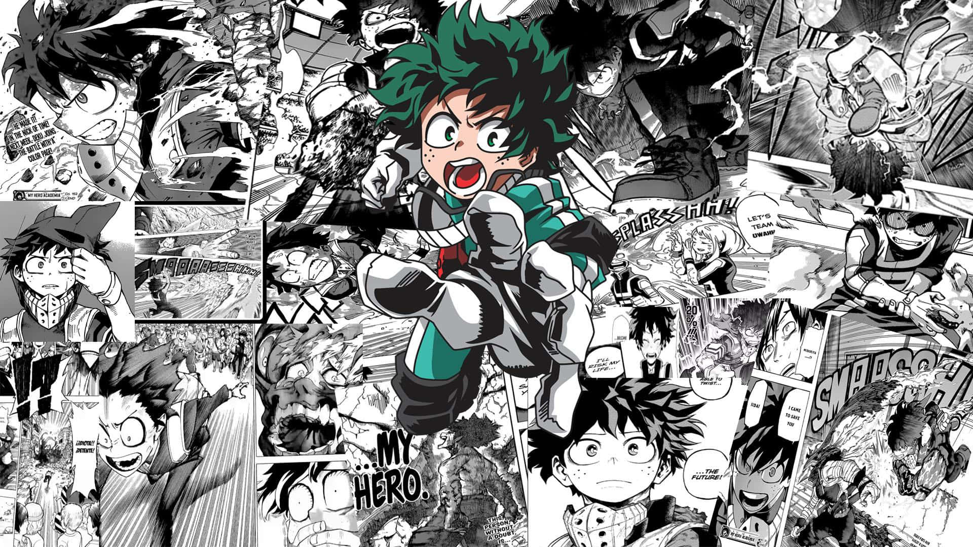 Udforsk kunsten i japansk manga med dette levende manga-panel Wallpapers