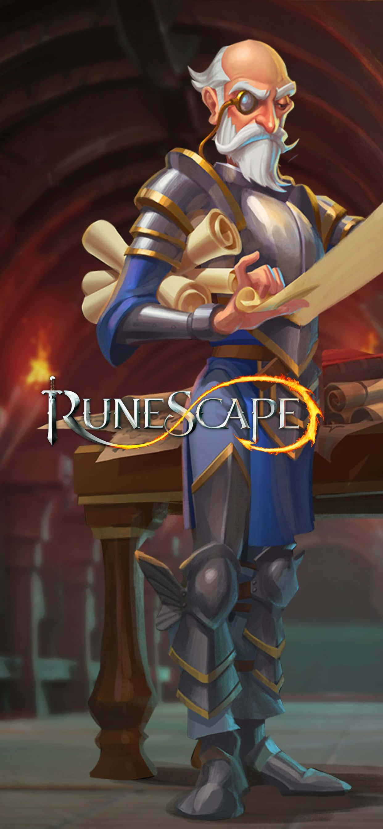 Udforsk Runescapes verden med iPhone Xs Max Wallpapers