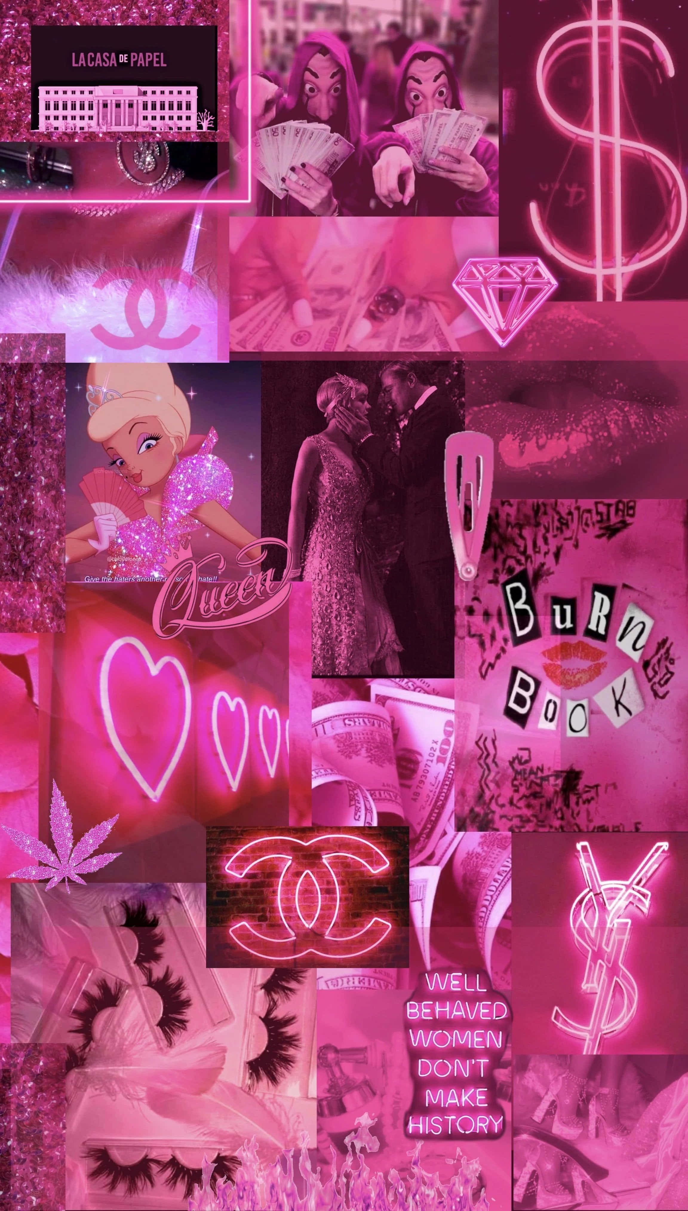 Udforsk skønheden i pink æstetik Wallpapers