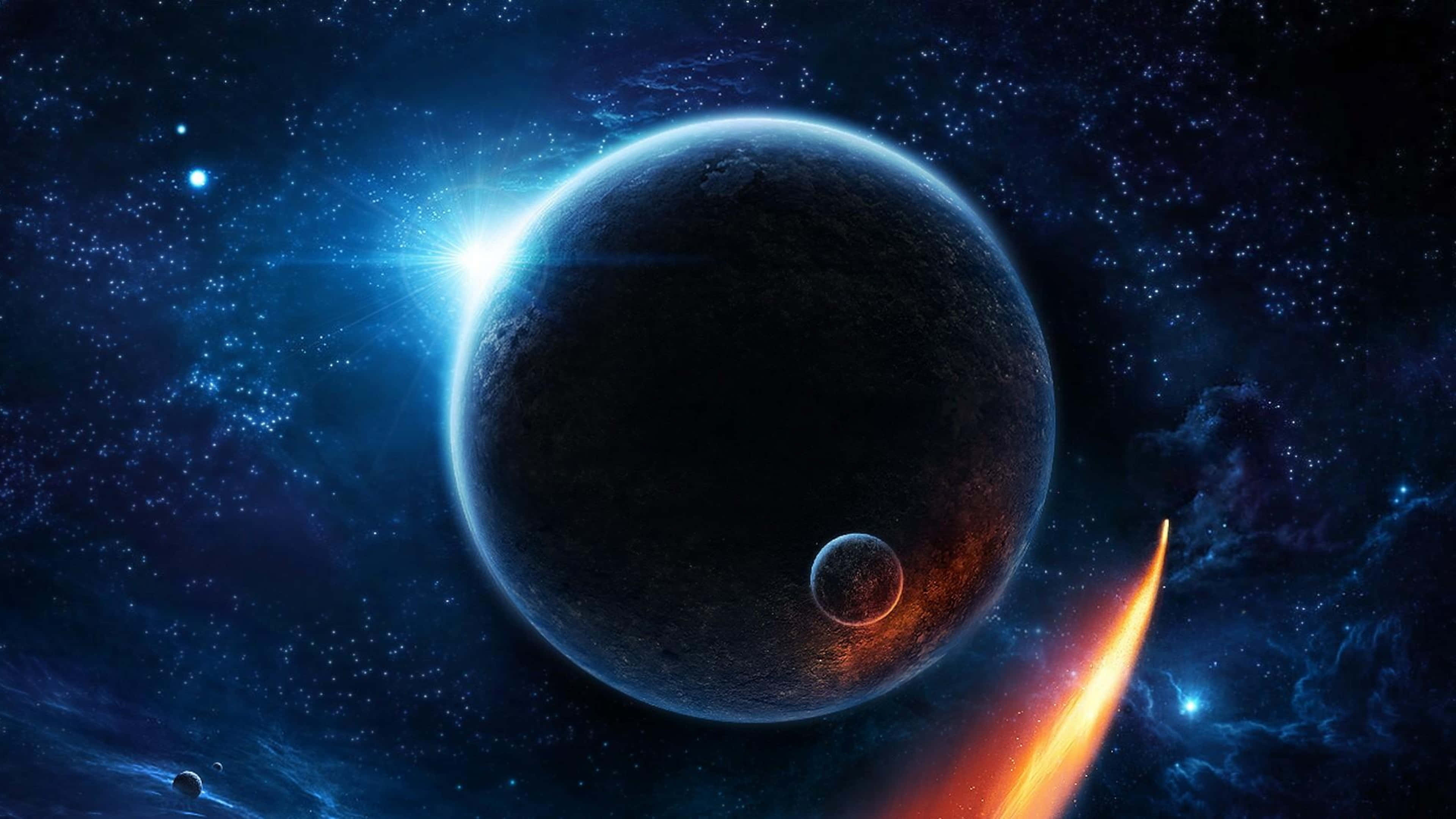 Udforsk universets dybder med 4K-rum baggrund Wallpapers