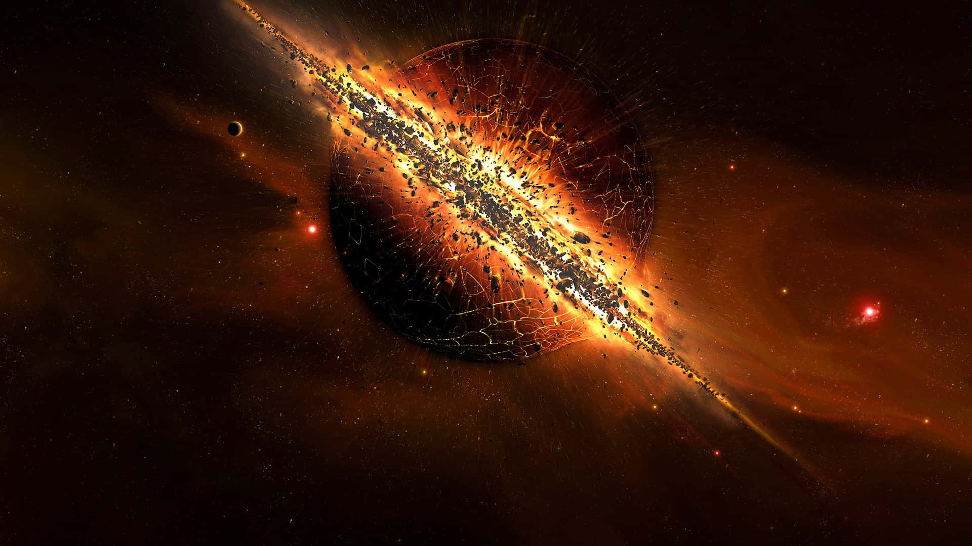 Udforsk universets dybder med Space Aesthetic Wallpapers