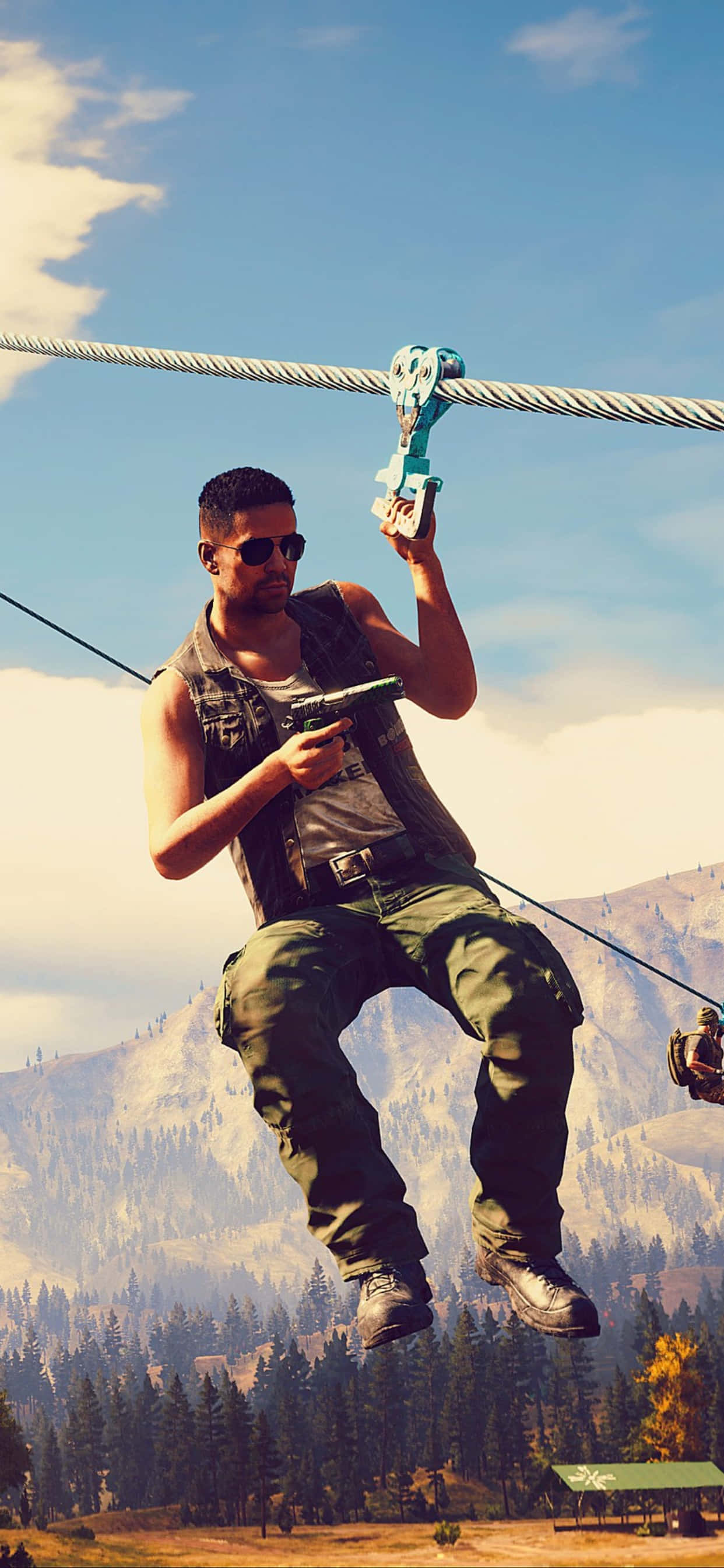 Udforsk vildmarken i Far Cry 5 på iPhone Xs Max Wallpapers