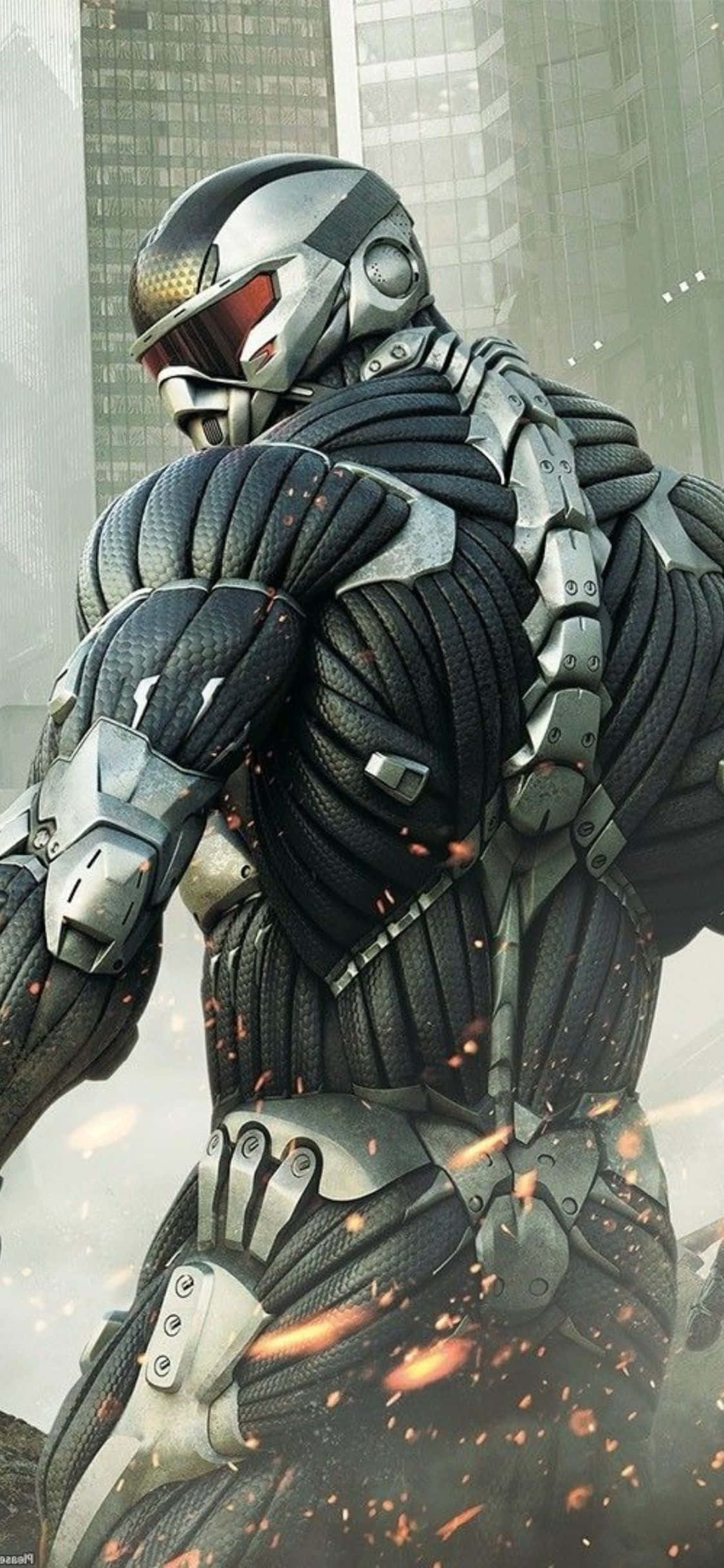 Udforskning af fremmede verdener med iPhone X og Crysis 3 Wallpapers
