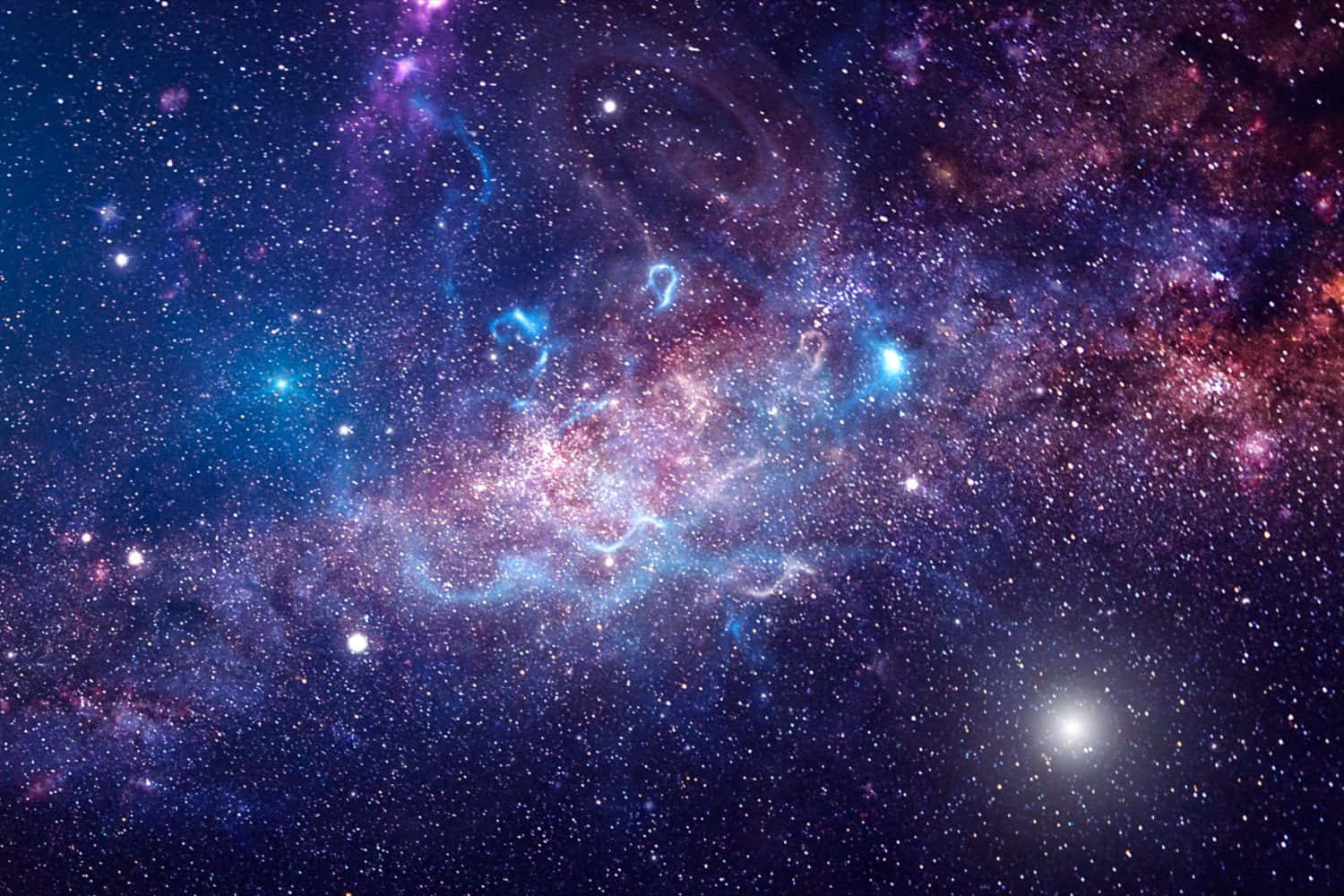 Udsigt over en stjernehimmel i rummet Wallpapers