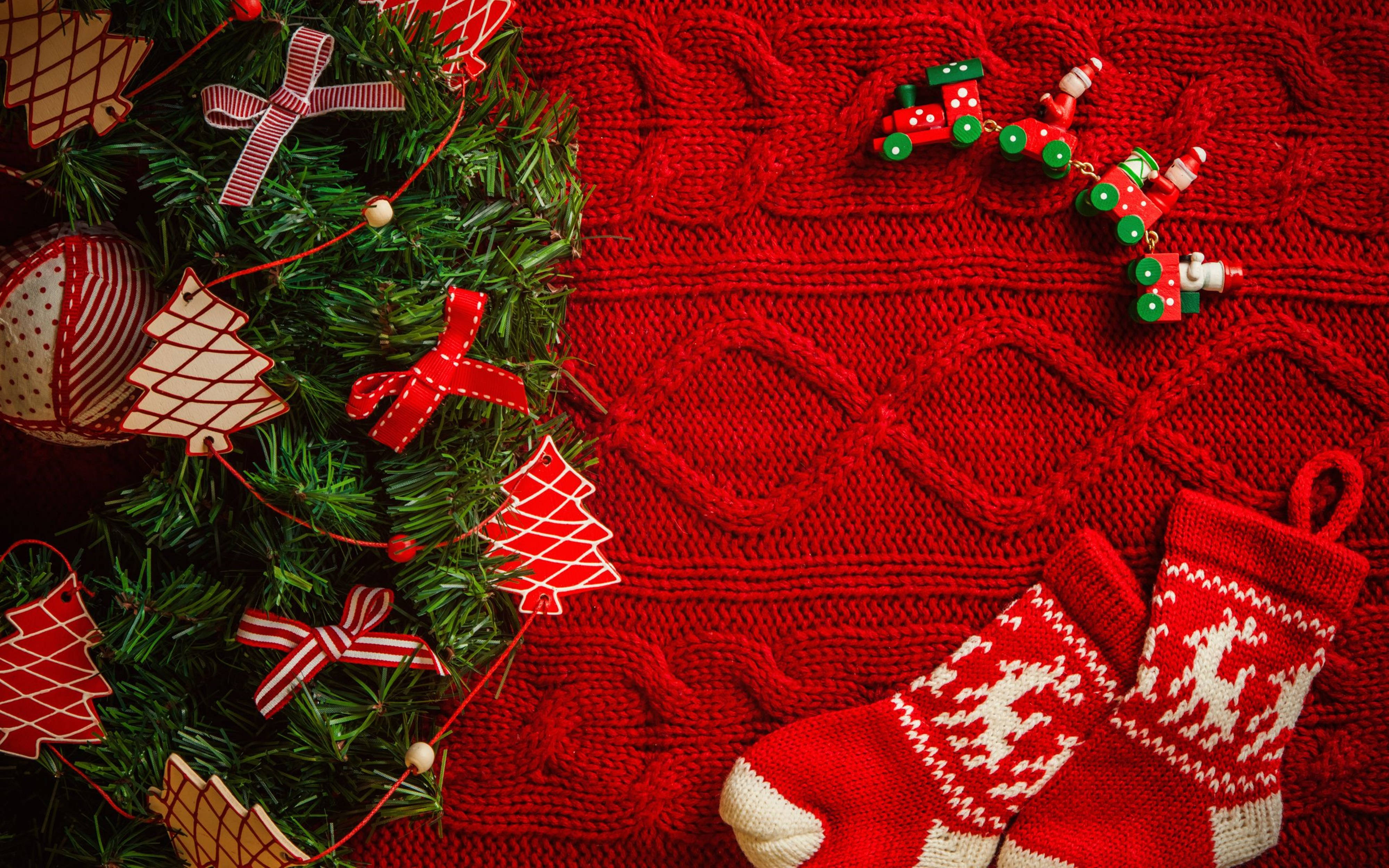 Udsøgt 4K Ultra HD præsentation af julefestlighed Wallpapers