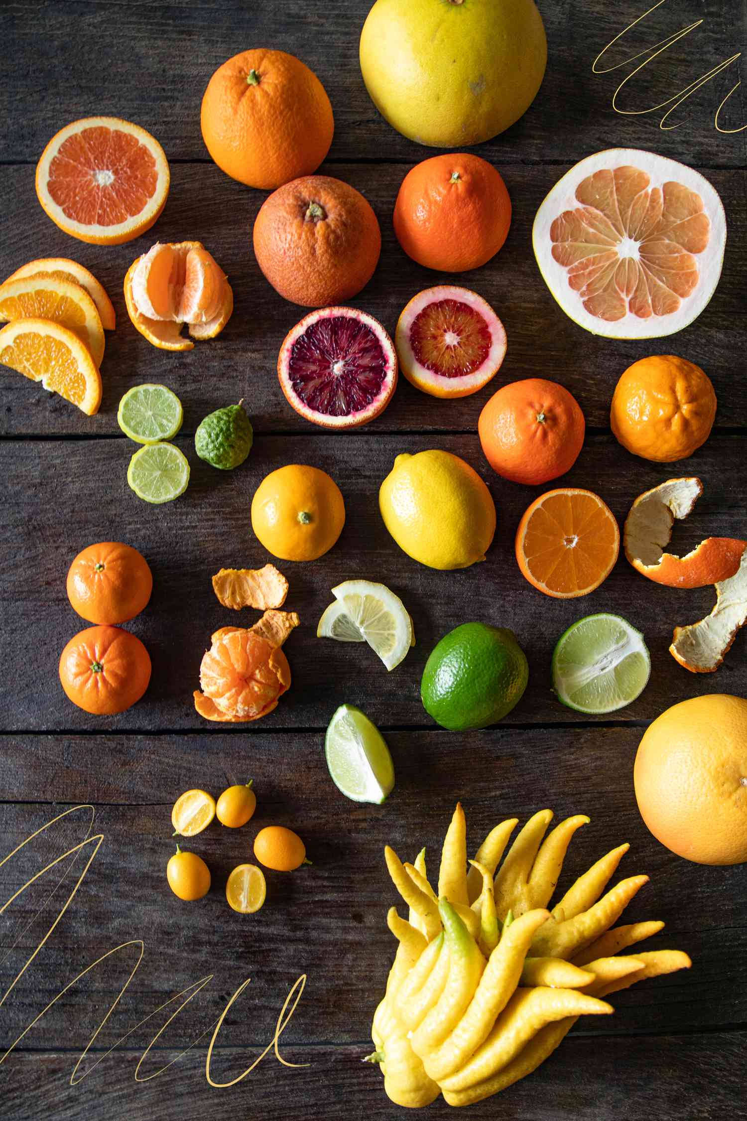 Udstilling af Tangelo-frugter Wallpapers