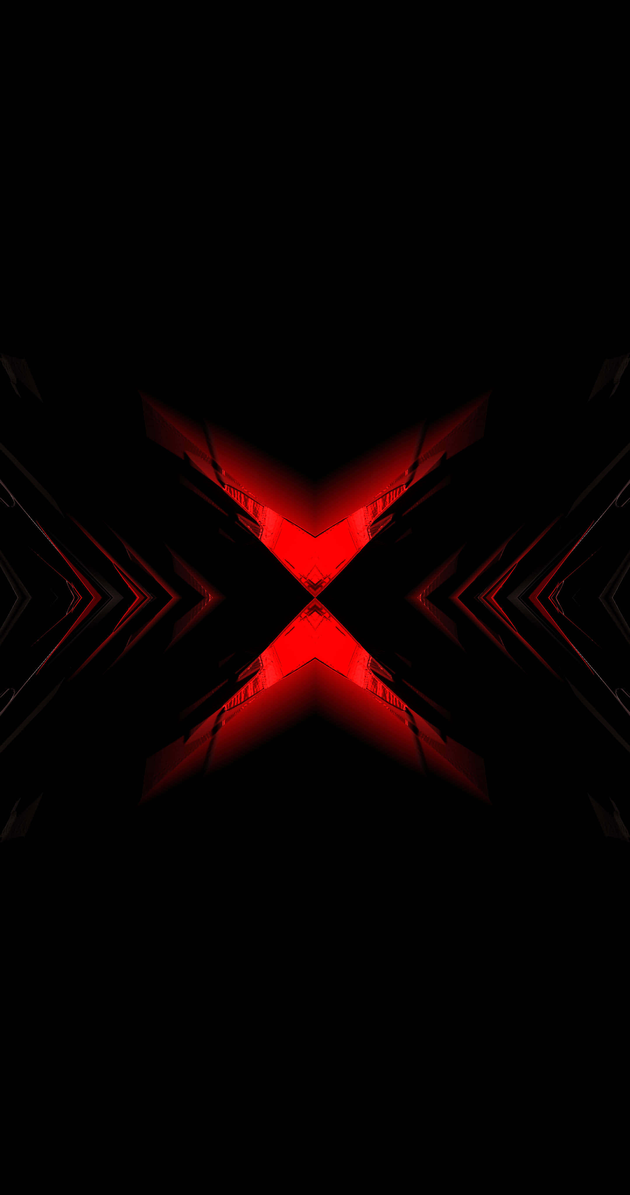 Udstråling & Refleksion - Sort Rød Neon Wallpapers
