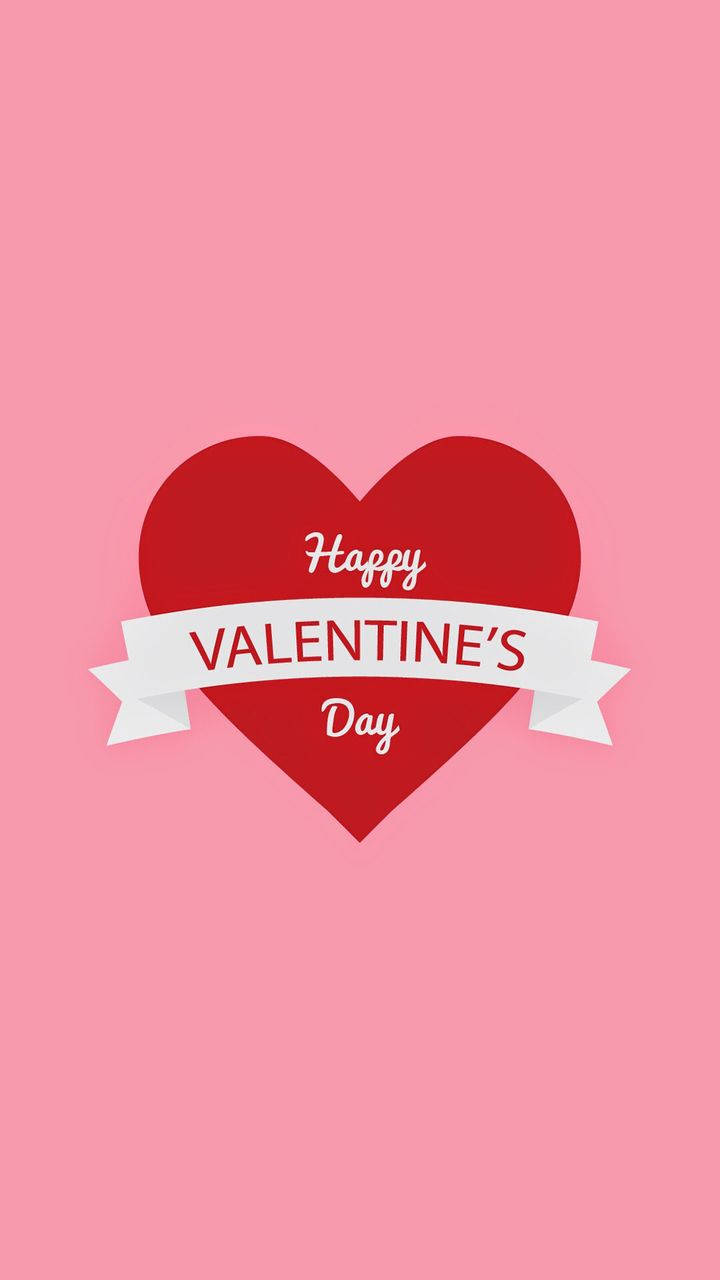 Udtryk din kærlighed med et stort rødt hjerte denne Valentinsdag Wallpapers
