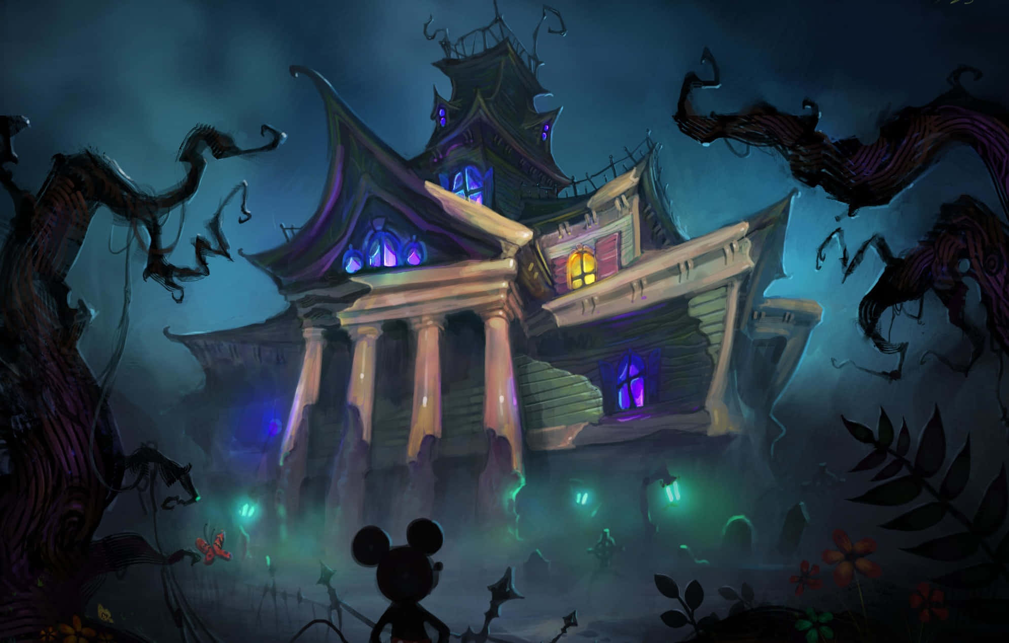 Uhyggelig Disney Halloween Magi Wallpapers