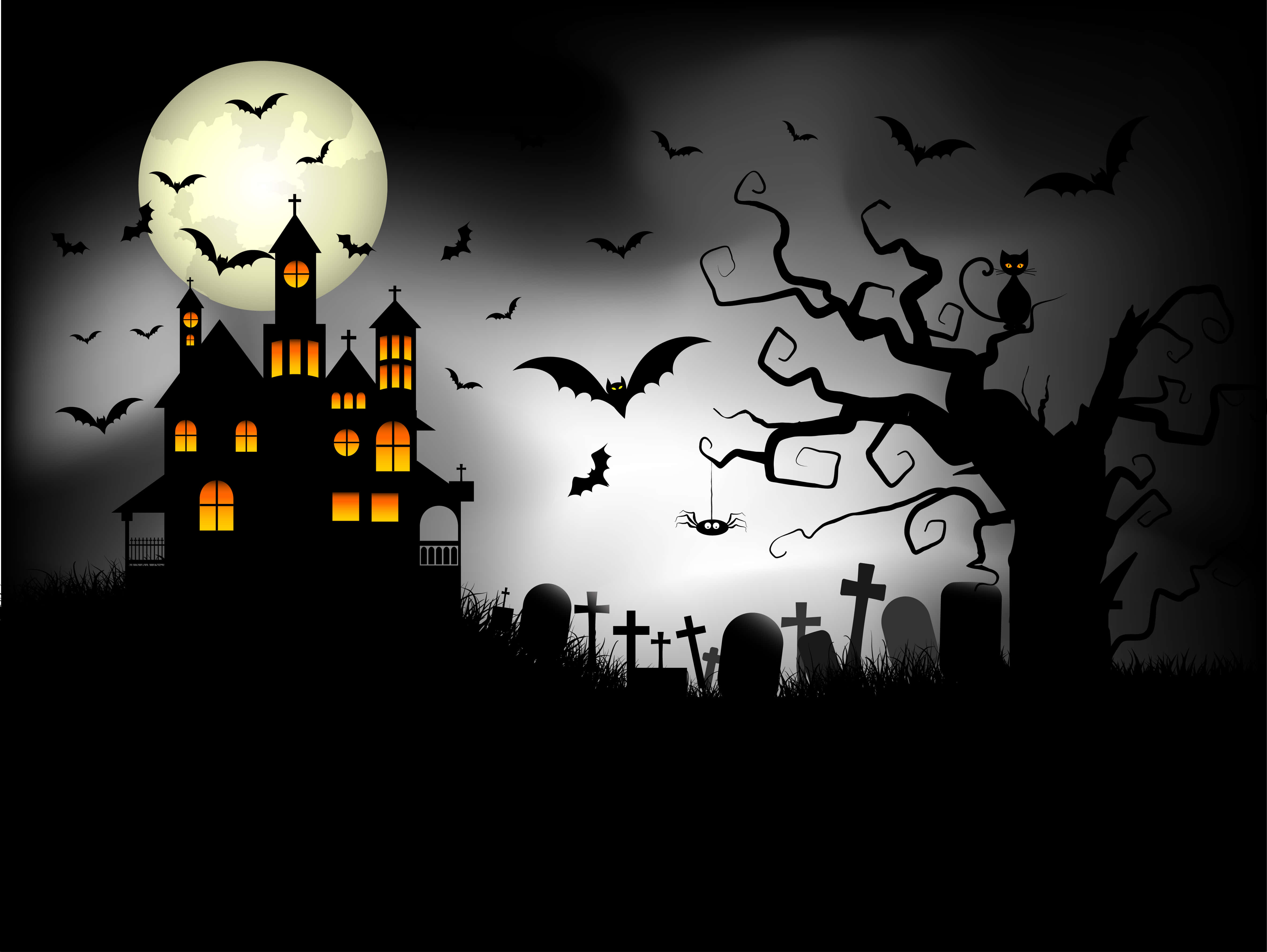 Uhyggelig Halloween Baggrund Wallpapers