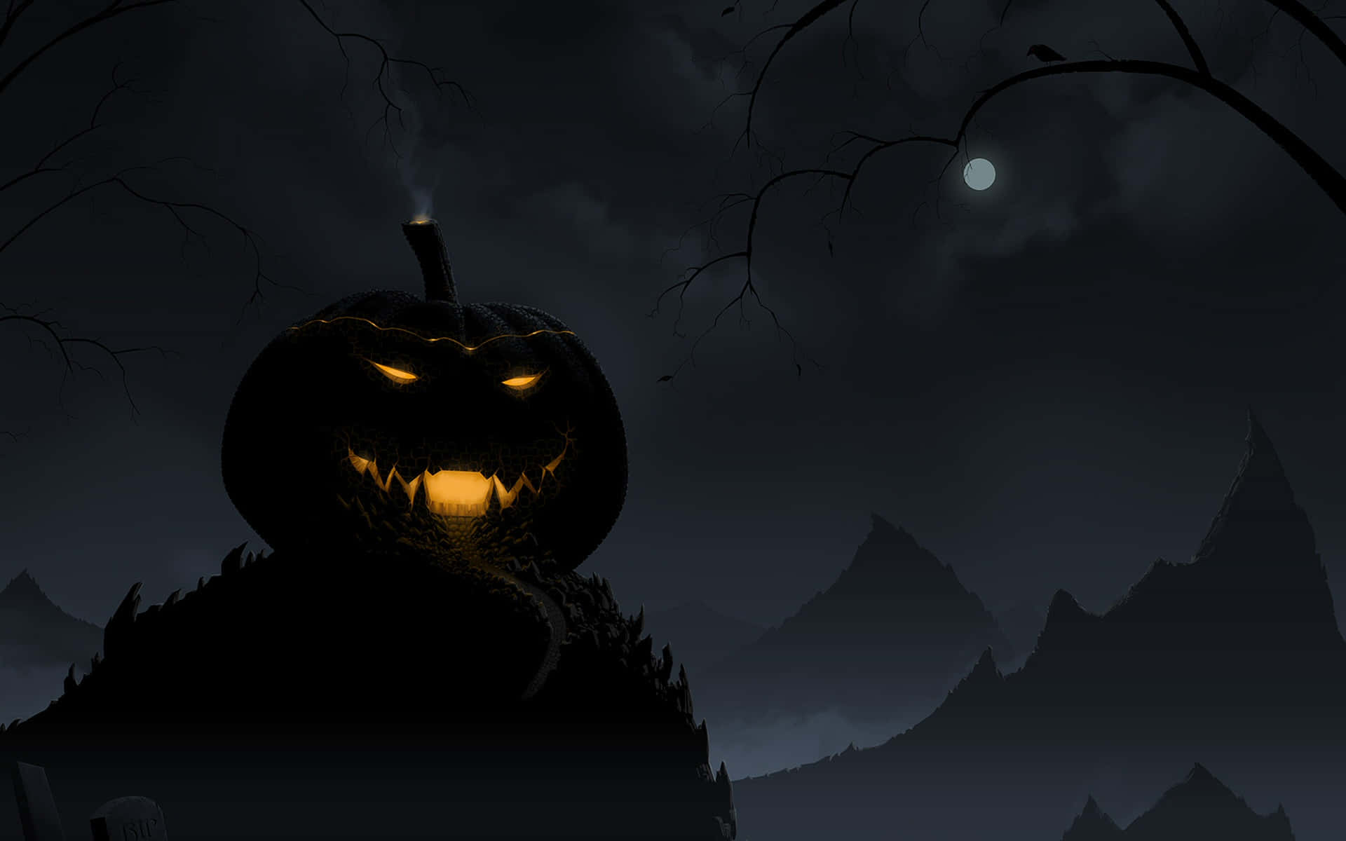 Uhyggelig Halloween Baggrund Wallpapers