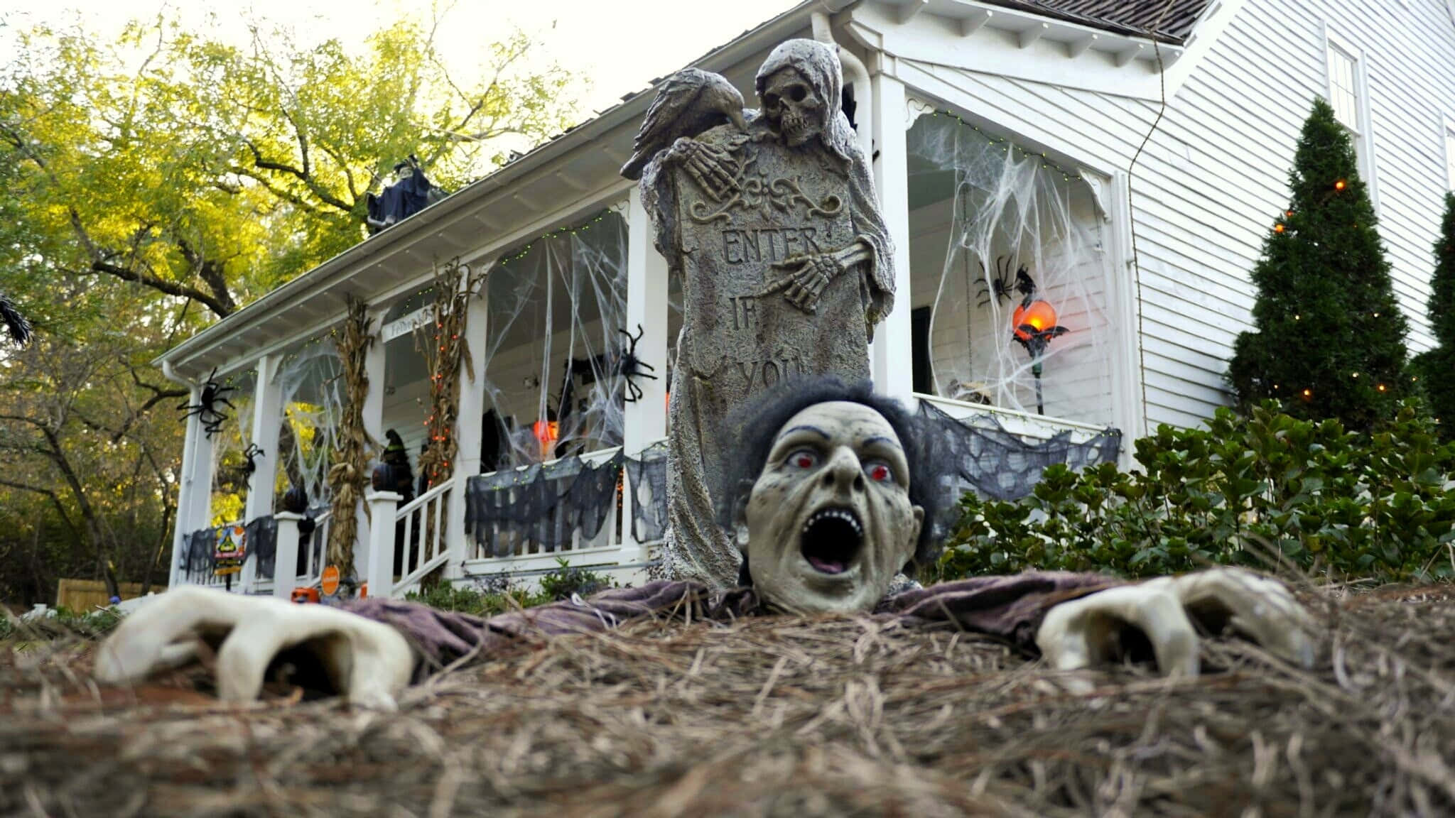 Uhyggelig Halloween-baggrund Wallpapers