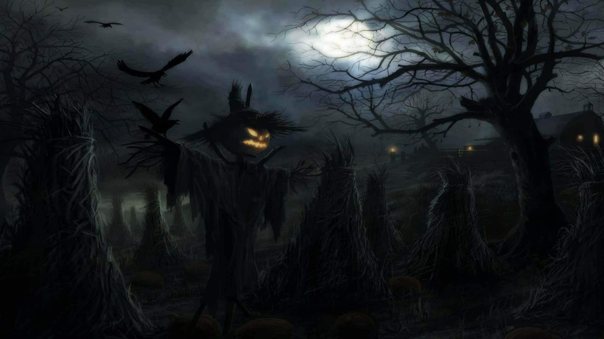 Uhyggelig Halloween Baggrund Wallpapers