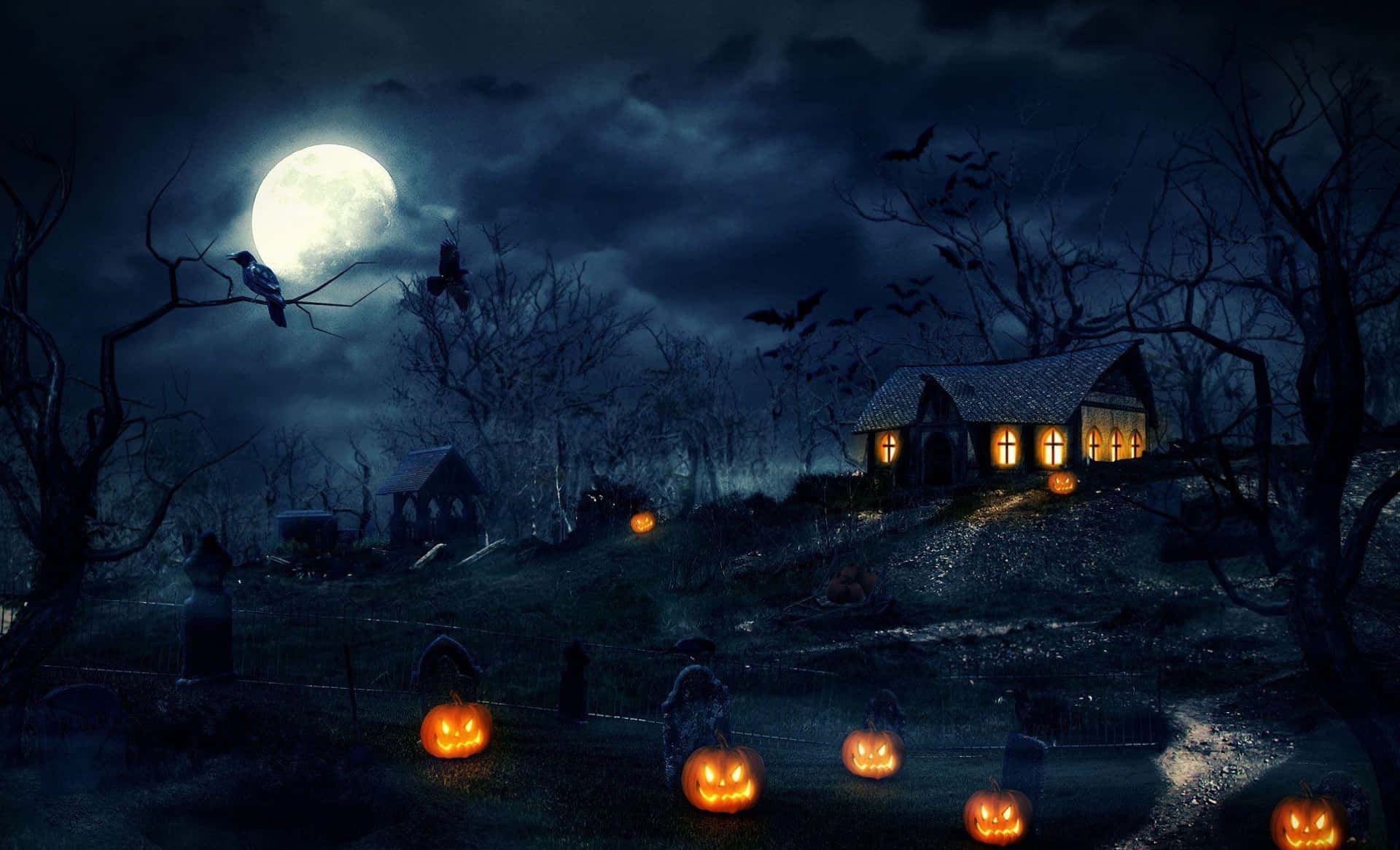 Uhyggelige Halloween-billeder Wallpapers