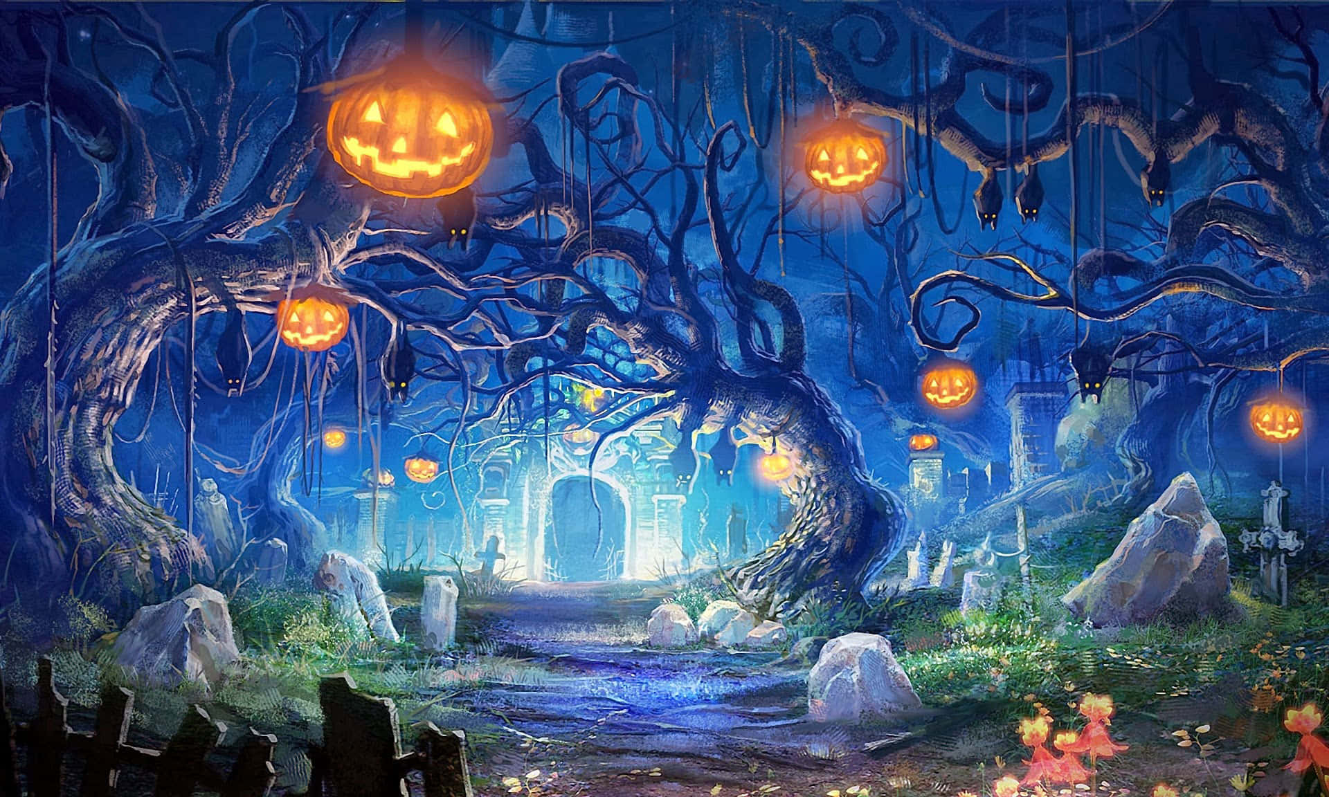 Uhyggelige Halloween-billeder Wallpapers