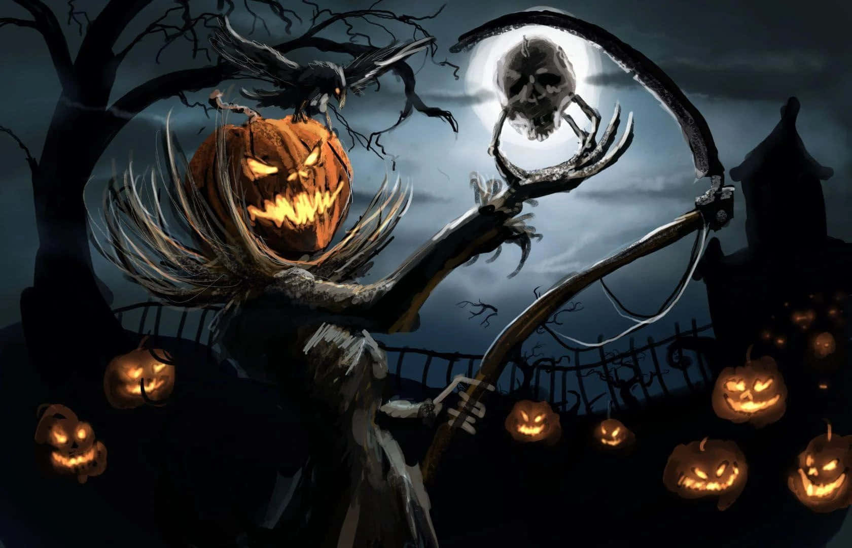 Uhyggelige Halloween-billeder Wallpapers