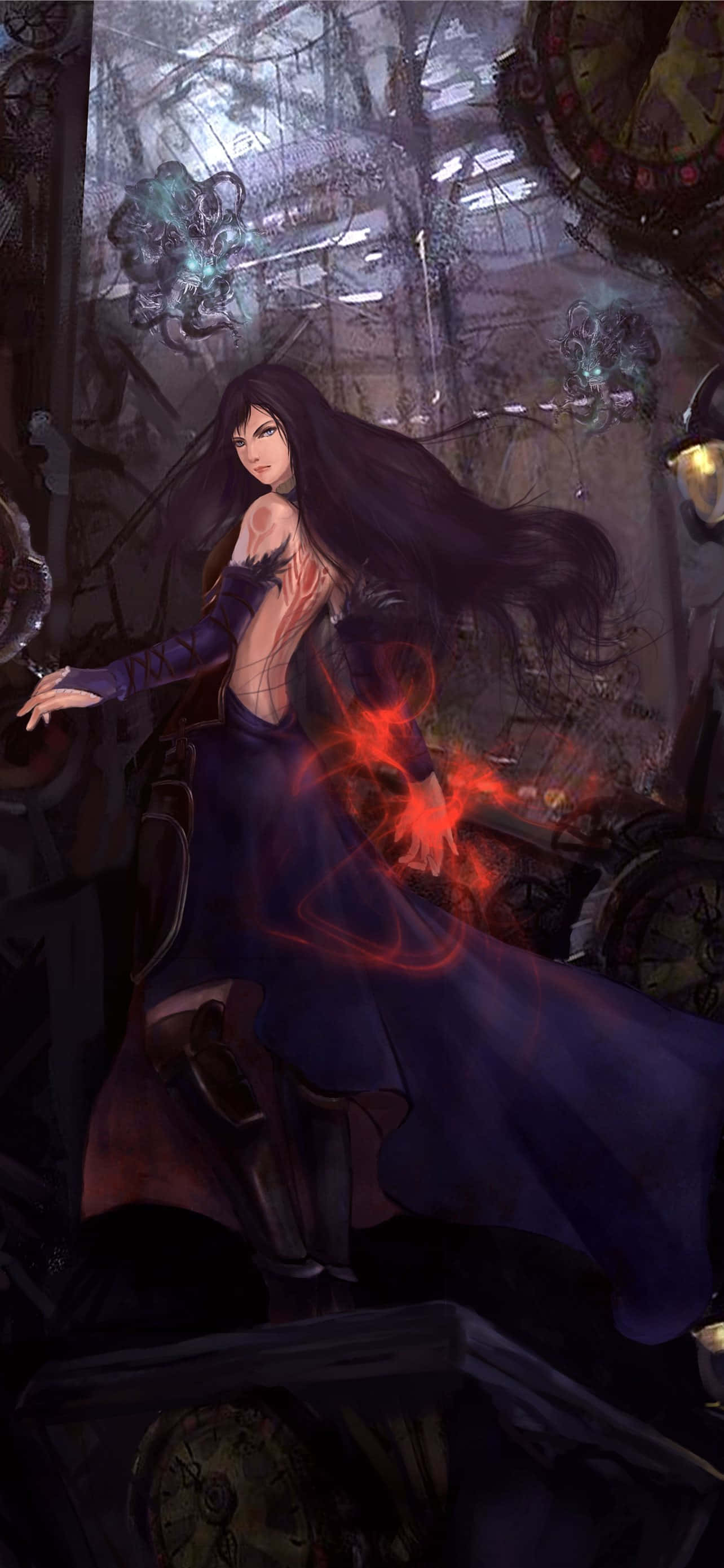 Uhyggeligt gotisk slot fra Castlevania Wallpapers