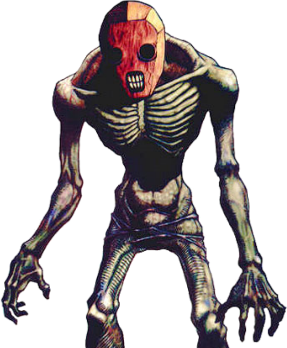Uhyggeligt skeletvæsen kunstværk Wallpapers