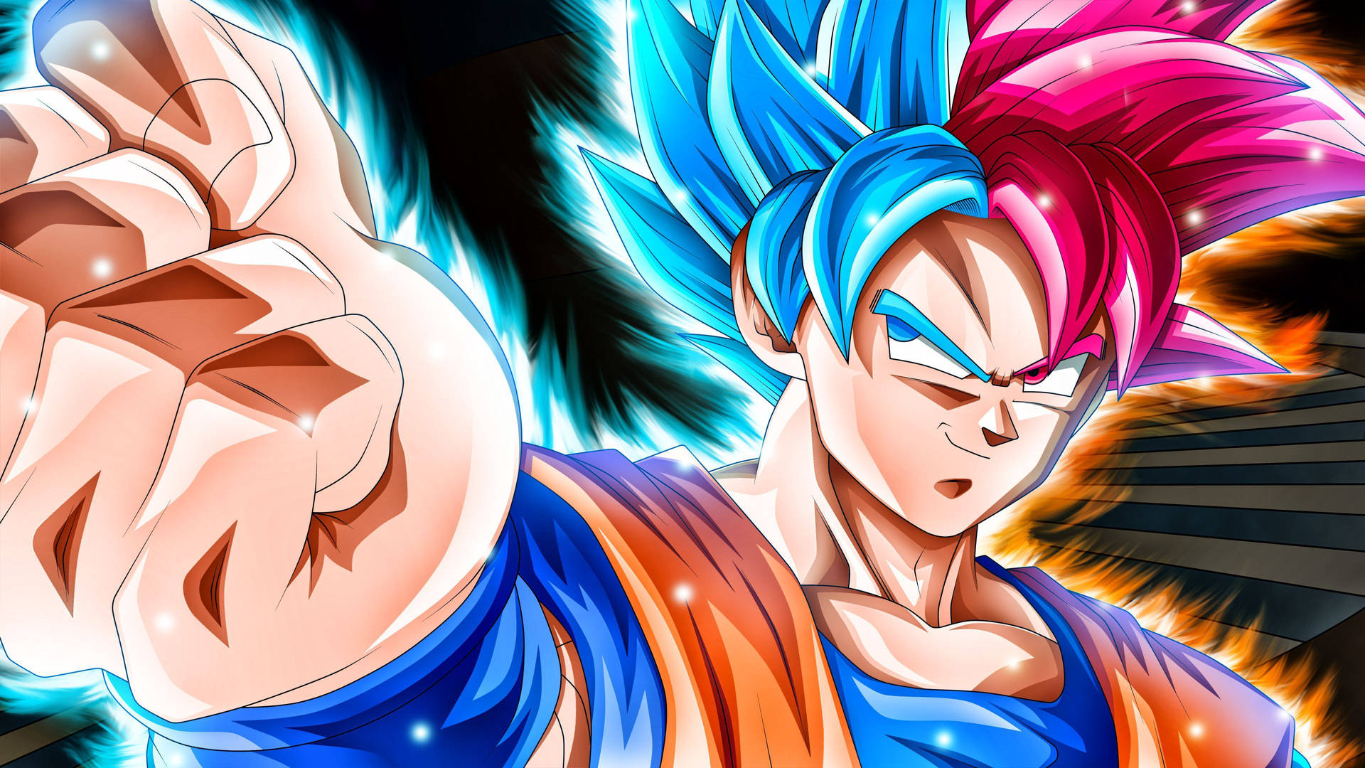 Ultra Instinct Blå Goku DBZ 4K — Goku Wallpapers