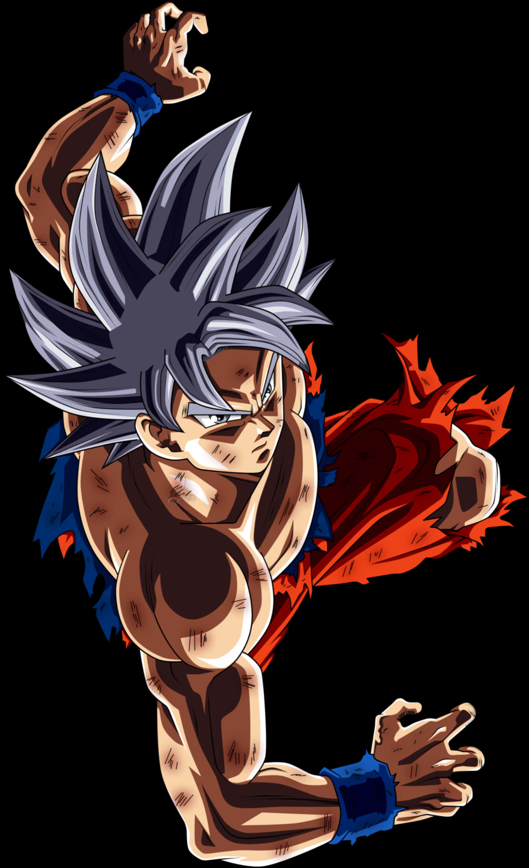 Ultra Instinct Goku i kampstilling Wallpapers