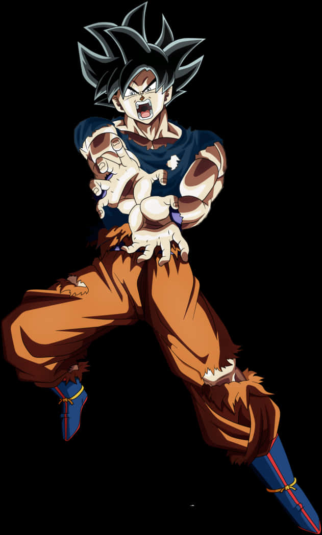 Ultra Instinct Goku i kampstilling Wallpapers