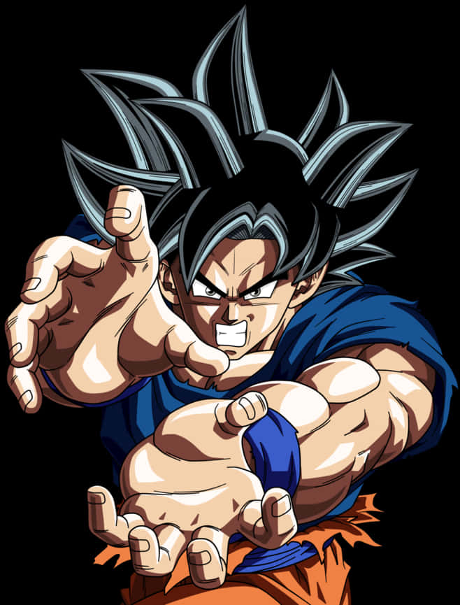 Ultra Instinct Goku klar til kamp Wallpapers