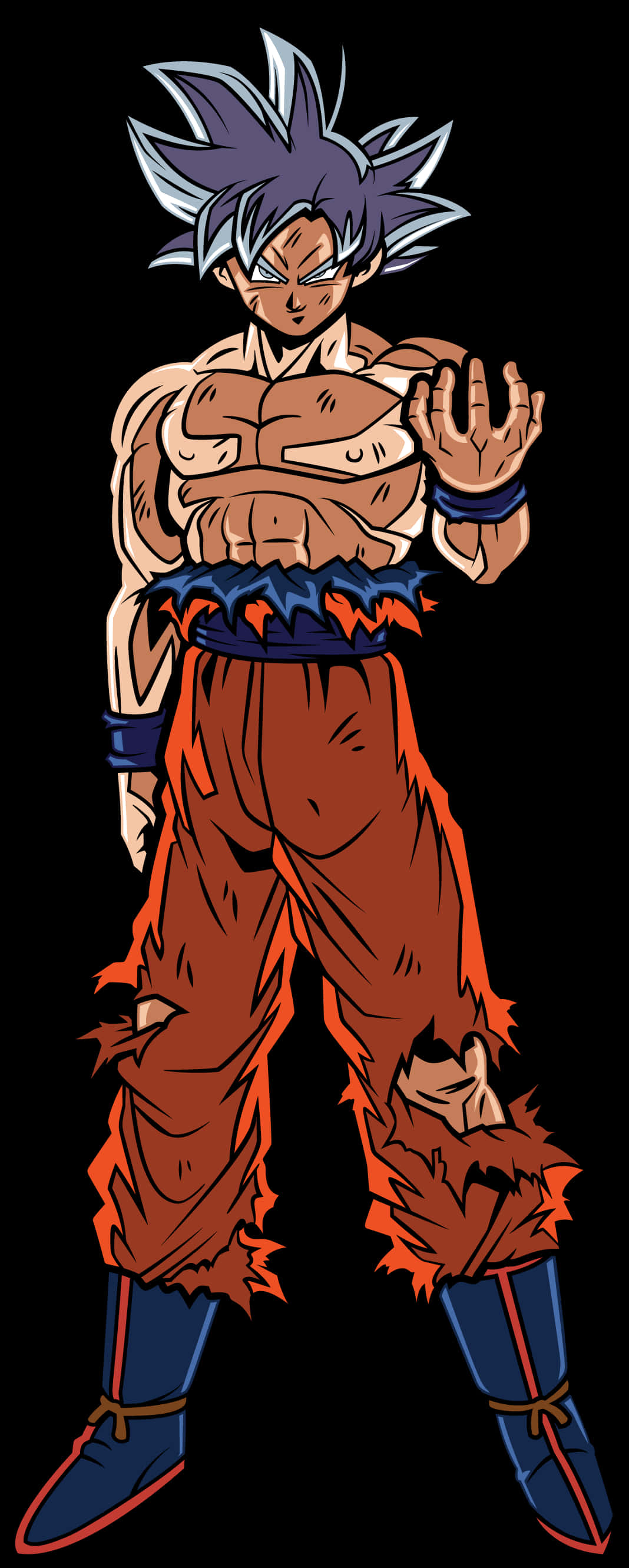 Ultra Instinct Goku positur Wallpapers