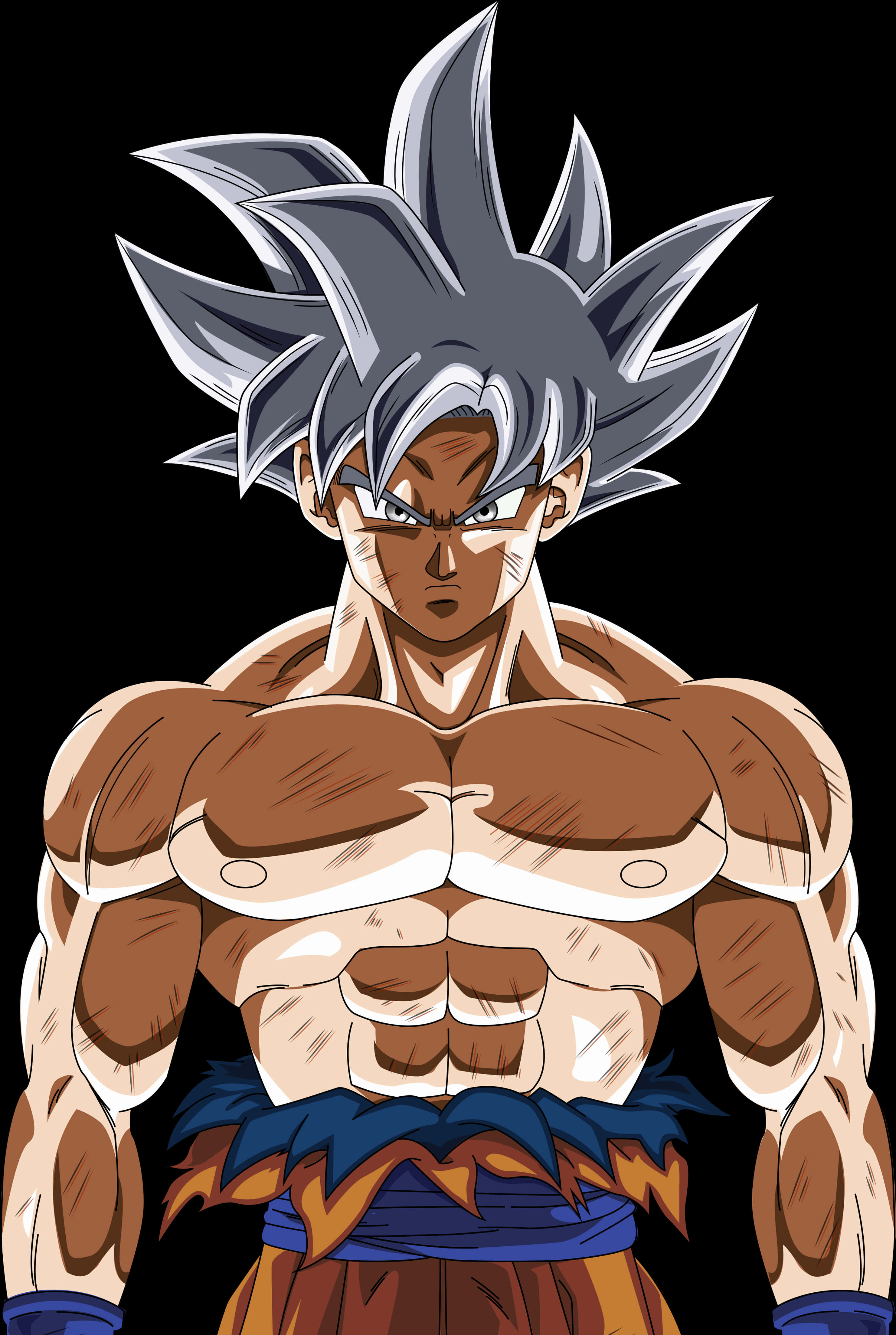 Ultra Instinkt Goku i kraftposition Wallpapers