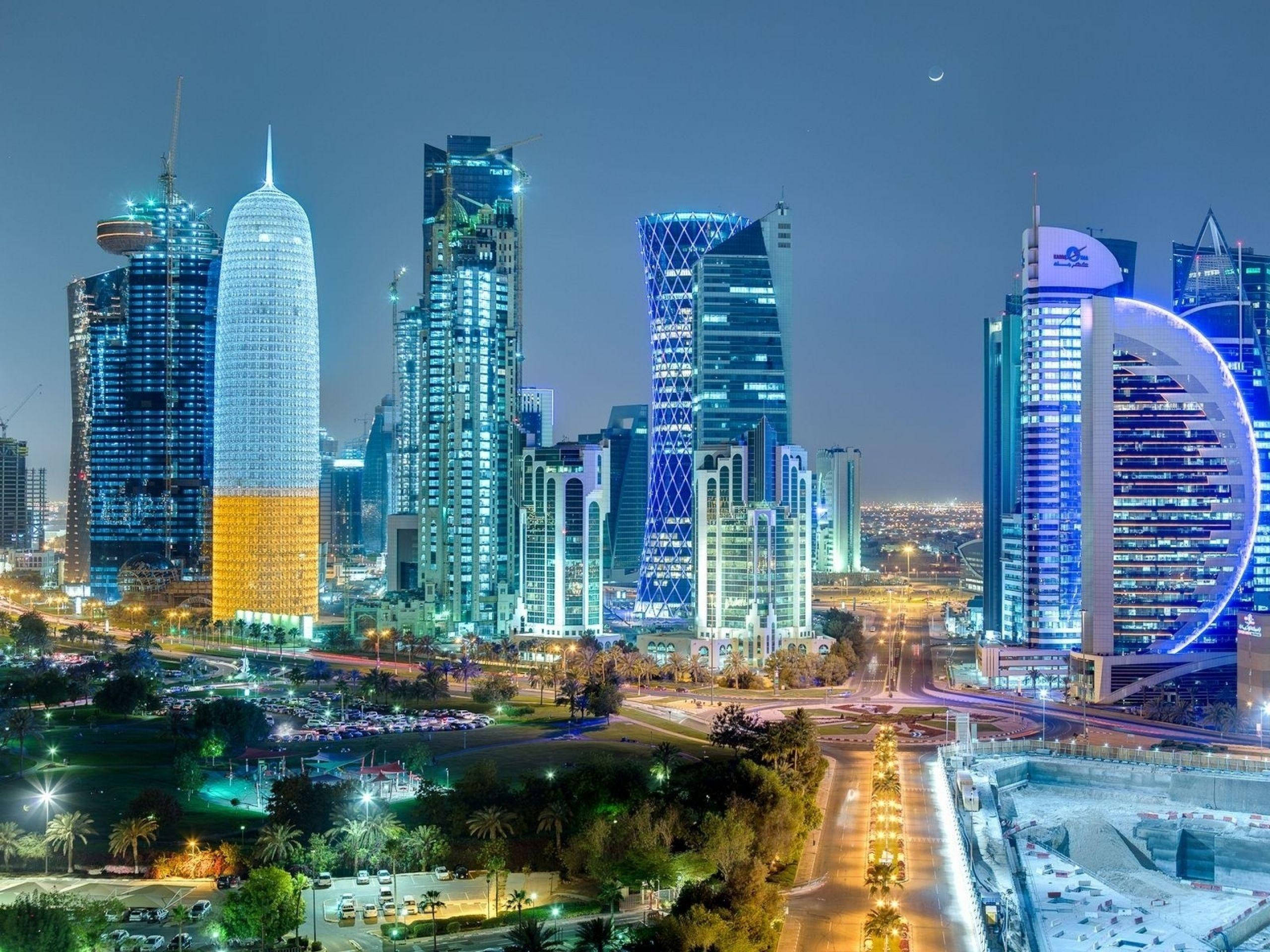 Ultramoderne arkitektur i Qatar Wallpapers