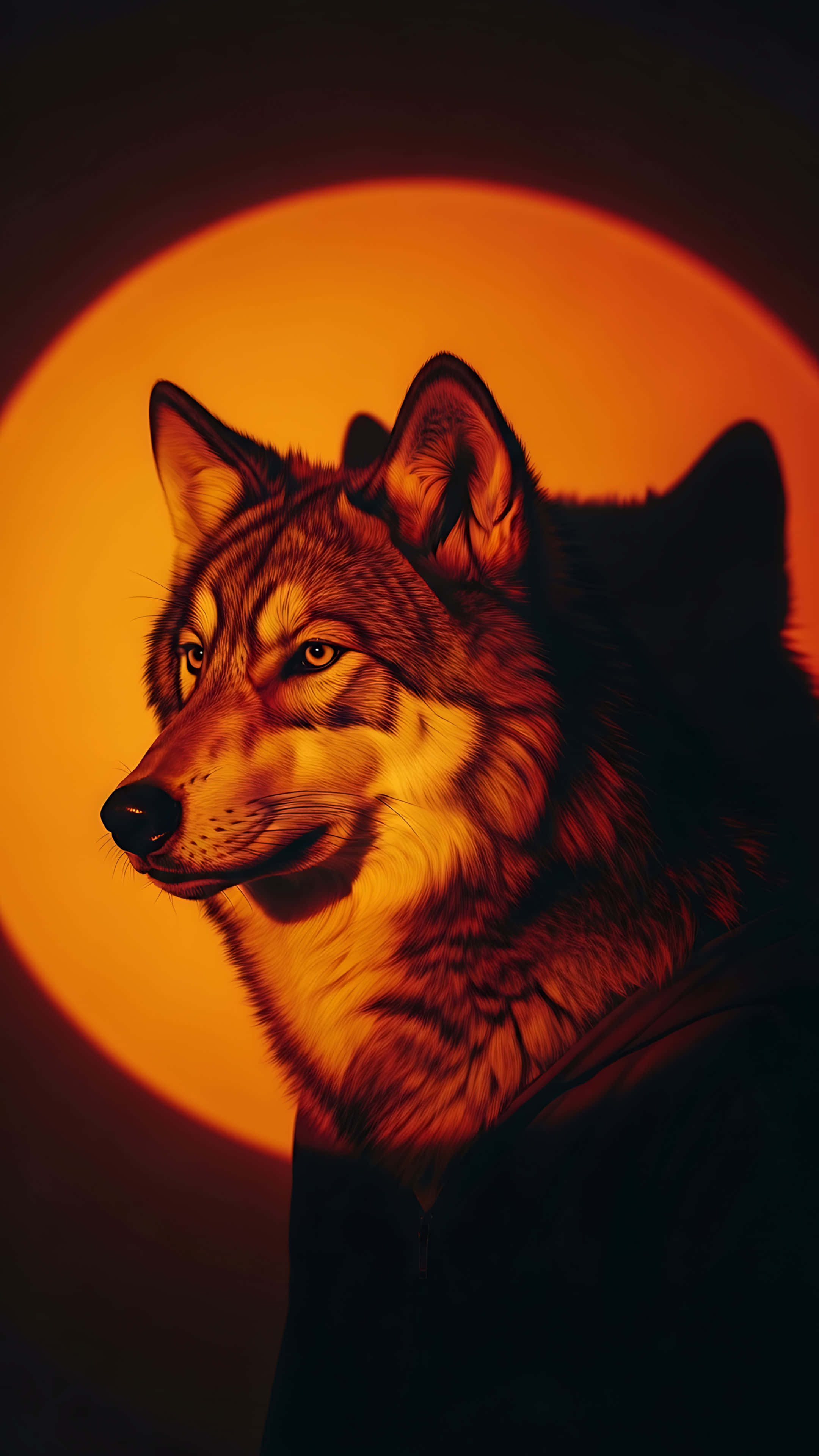 Ulvesol Portræt Wallpapers