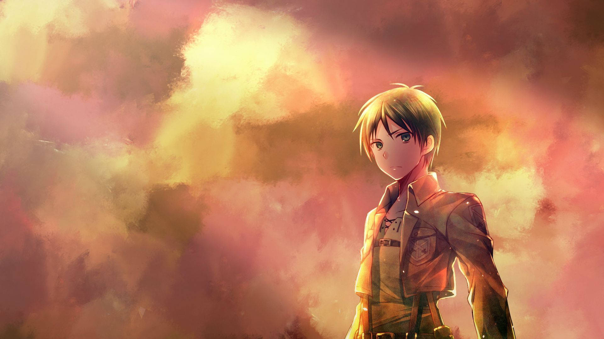 Unge Eren Jaeger frigør sin mægtige Attack On Titan Wallpapers