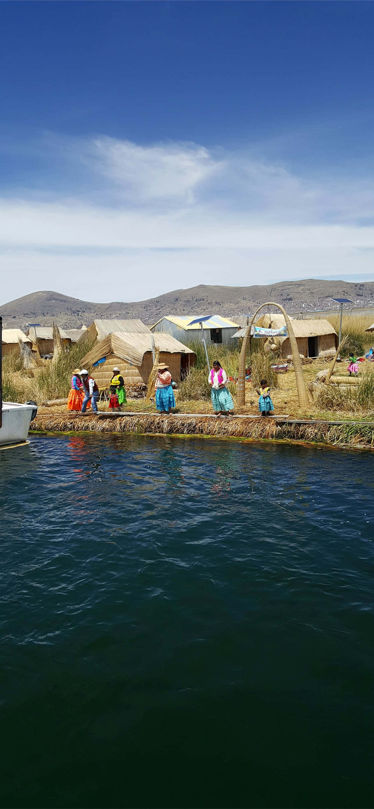 Uros flydende øer Titicaca-søen Wallpapers