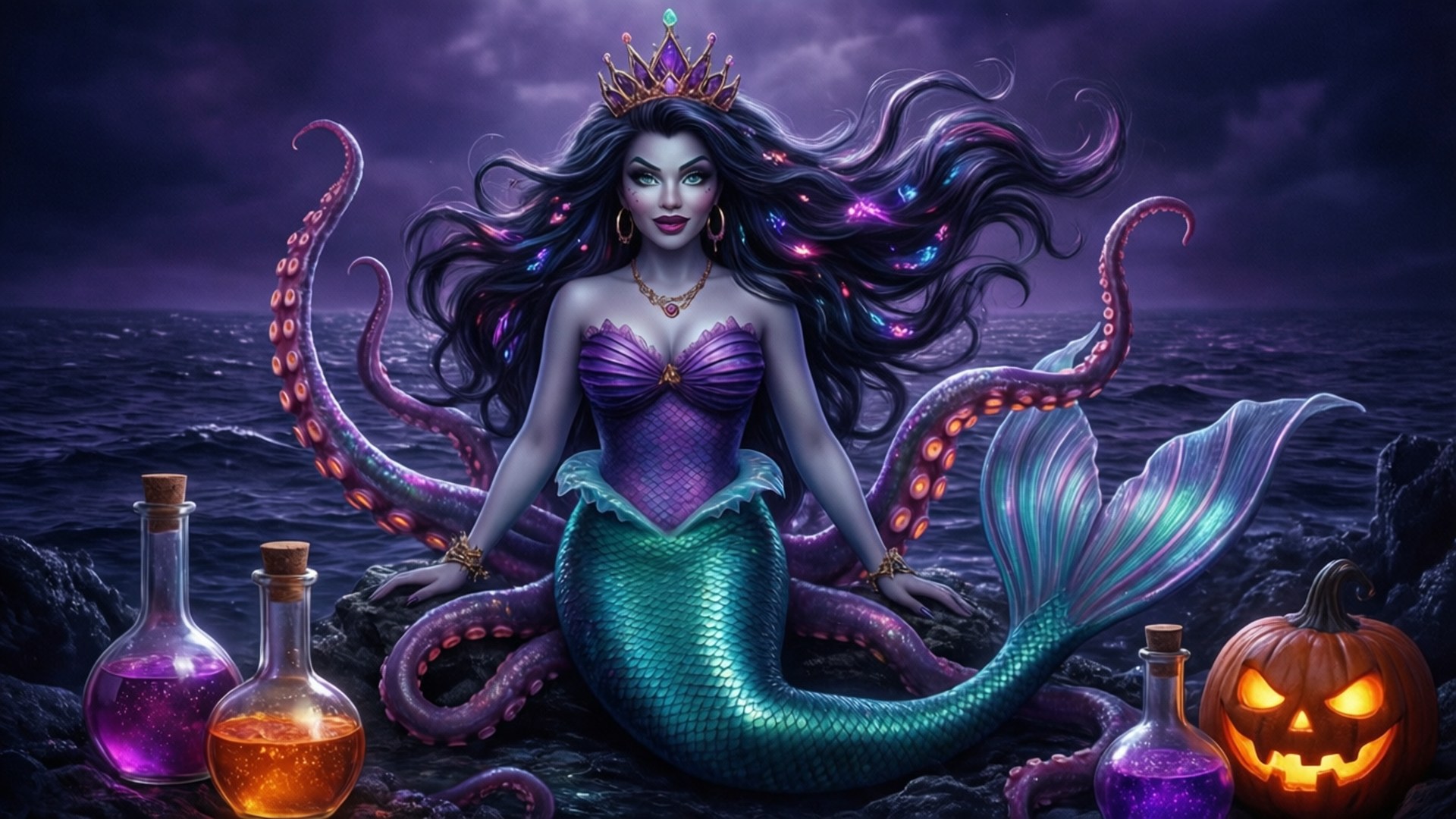 Ursula Halloween Trylleformular Wallpapers