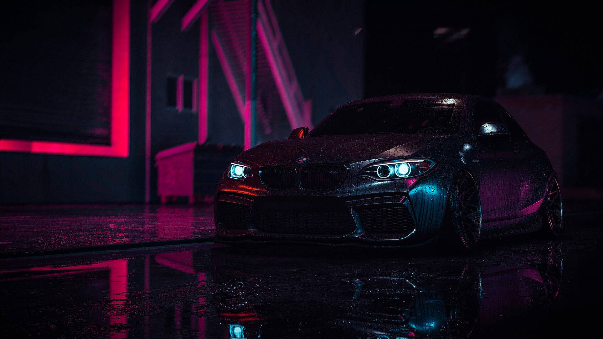 Våd sort BMW laptop Wallpapers