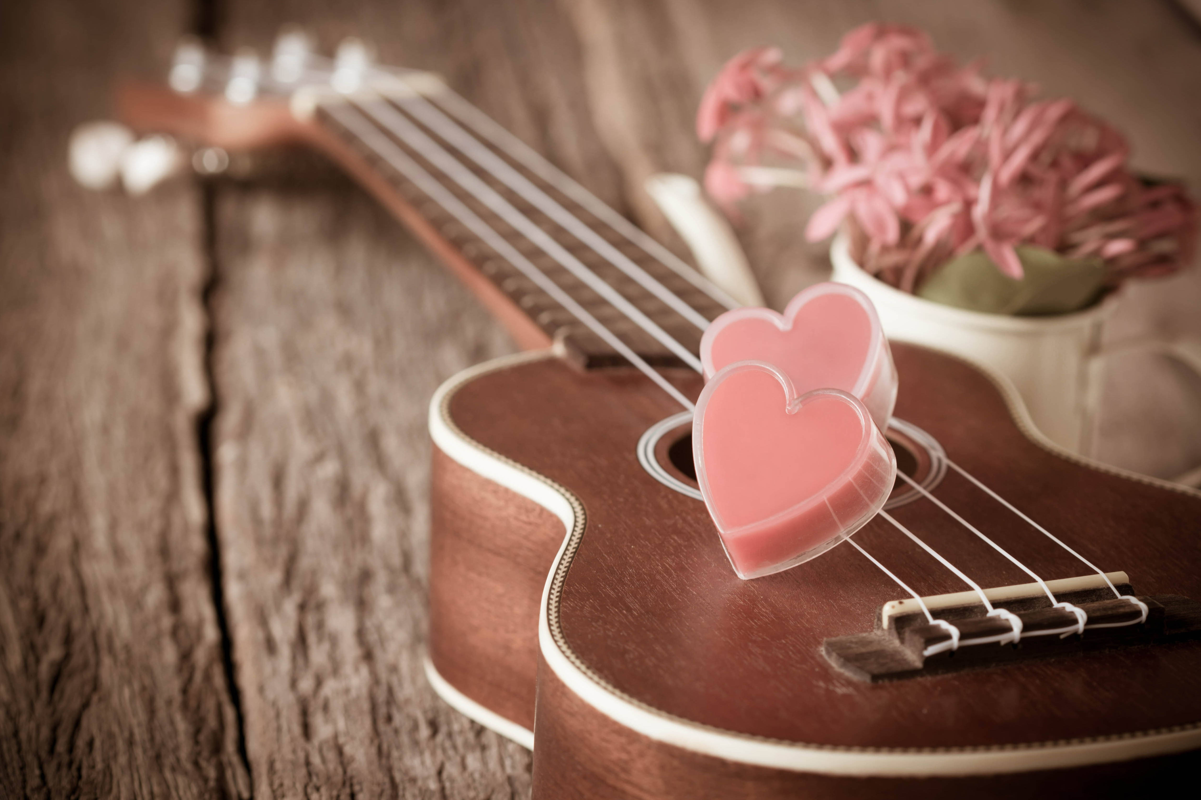 Valentinsdag Ukulele Wallpapers